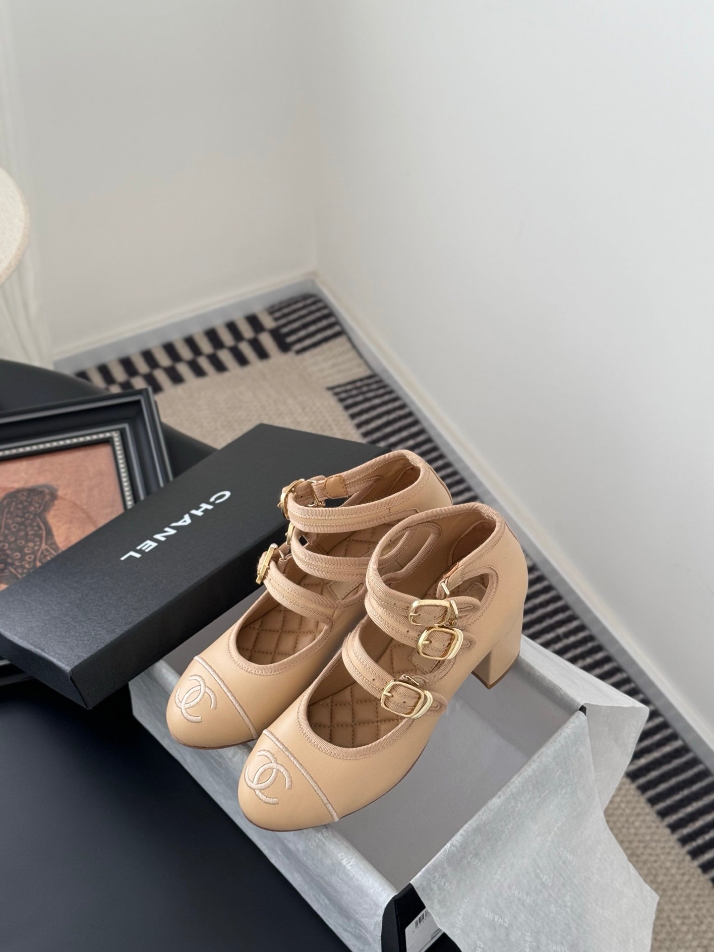 Chanel 25S Runway Mary Jane Flats