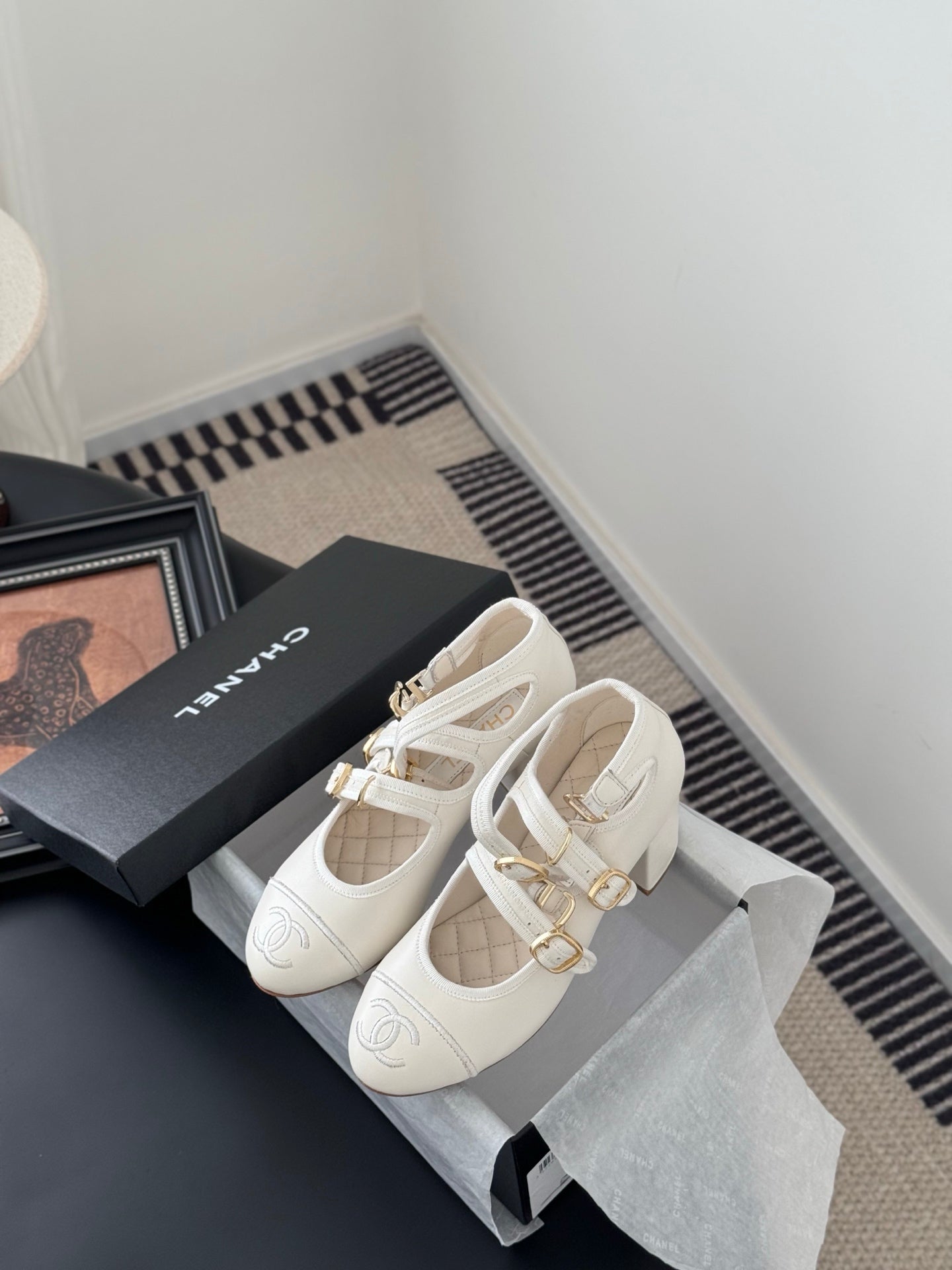 Chanel 25S Runway Mary Jane Flats