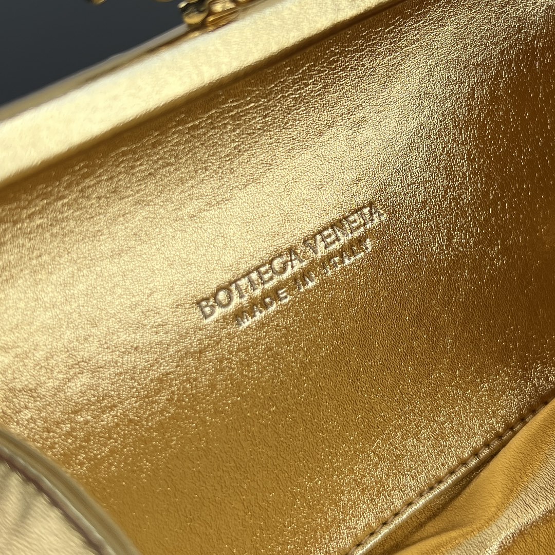 Bottega Veneta Kont Two-Tone Evening Clutch Bag
