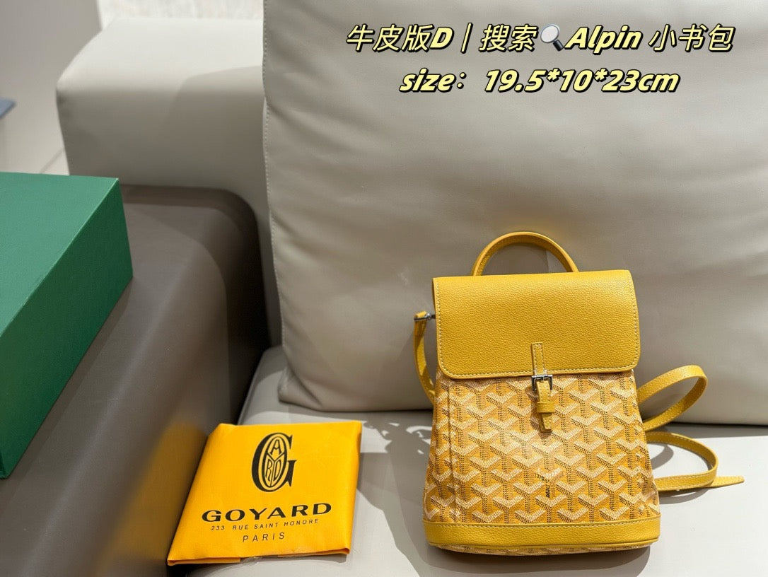Goyard Dog Tooth Alpin Mini Backpack