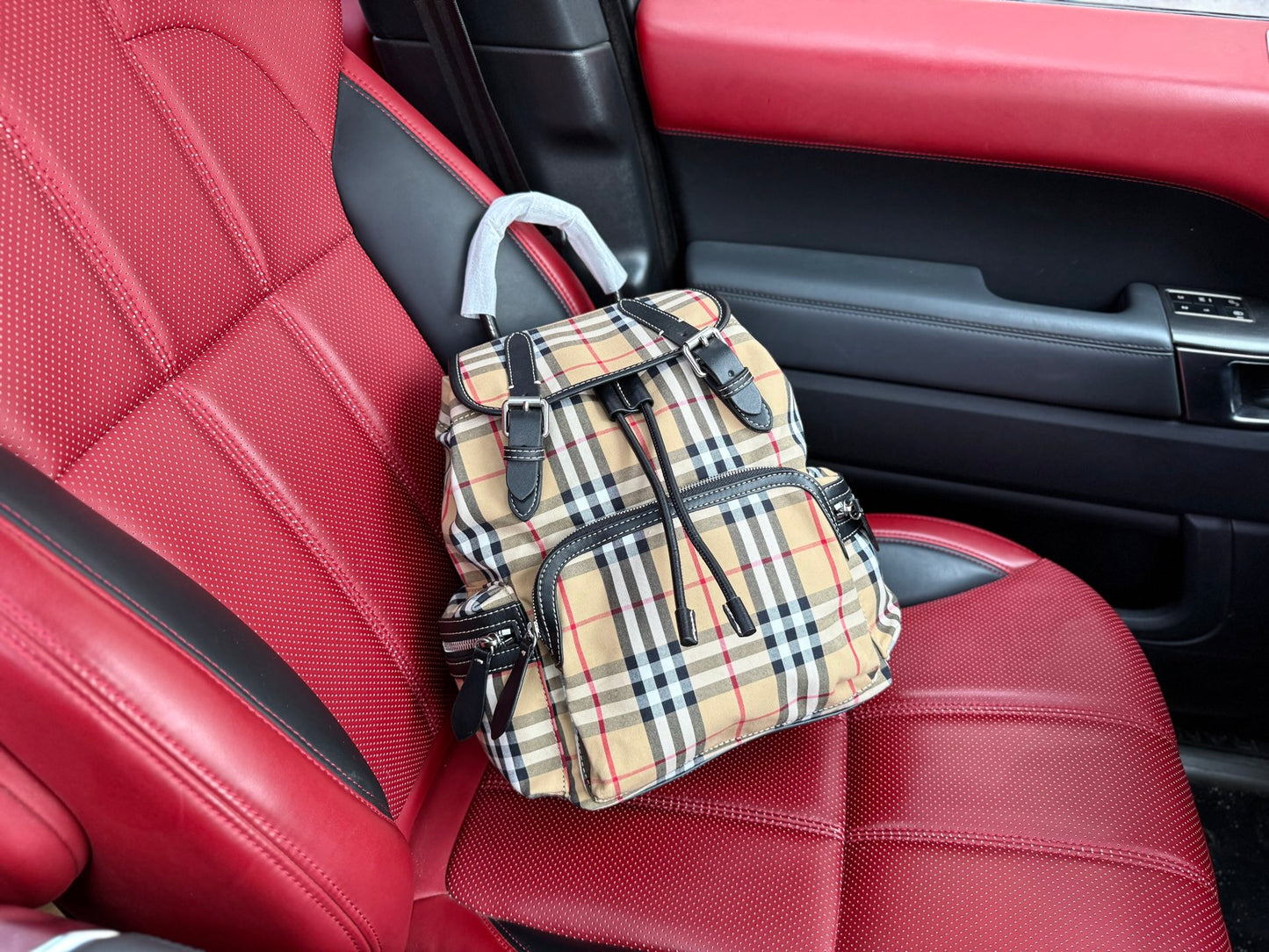 Burberry Classic Check Canvas Backpack
