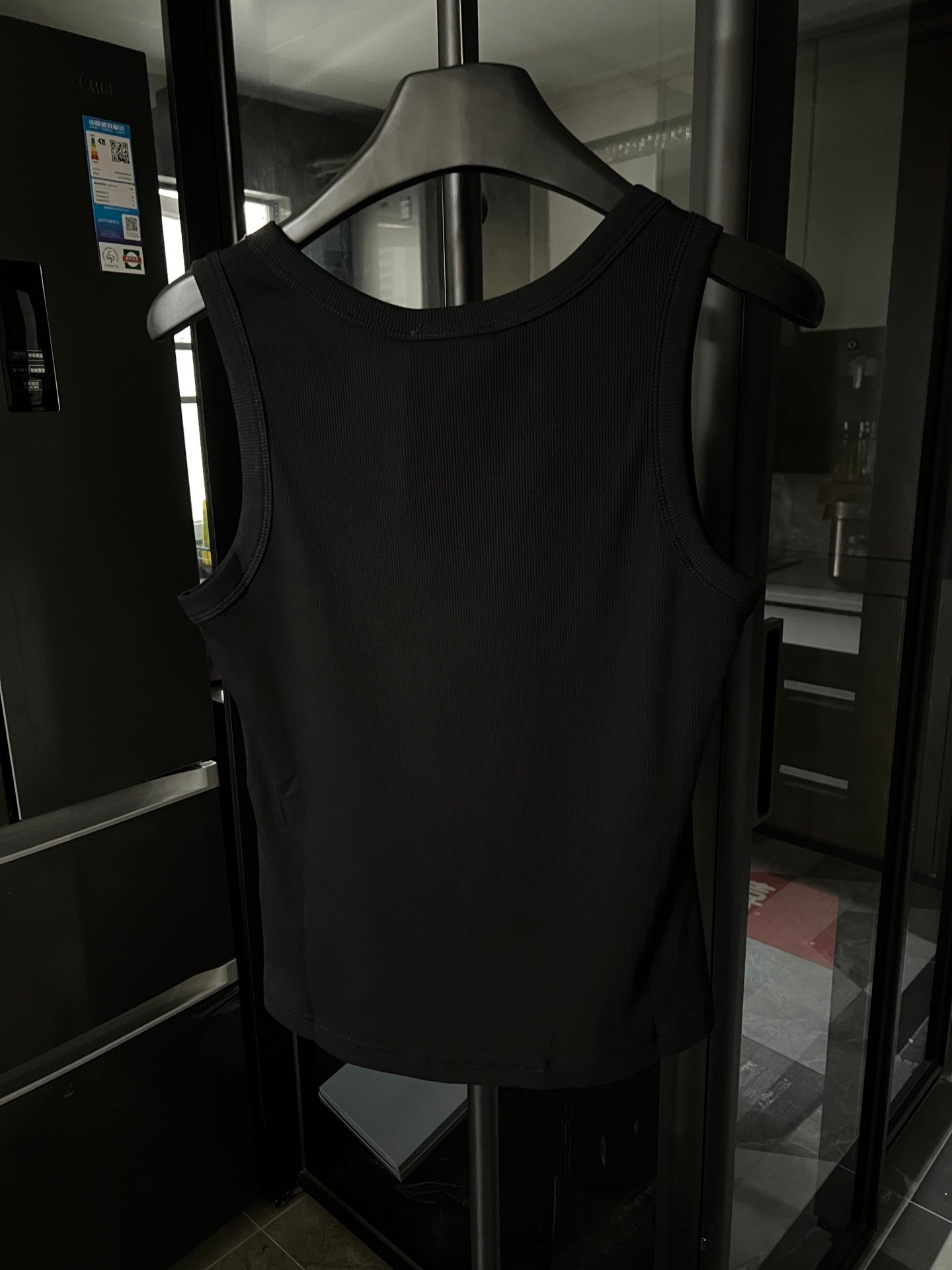 Prada Metal Triangle Logo Ribbed Tank Top – 25SS