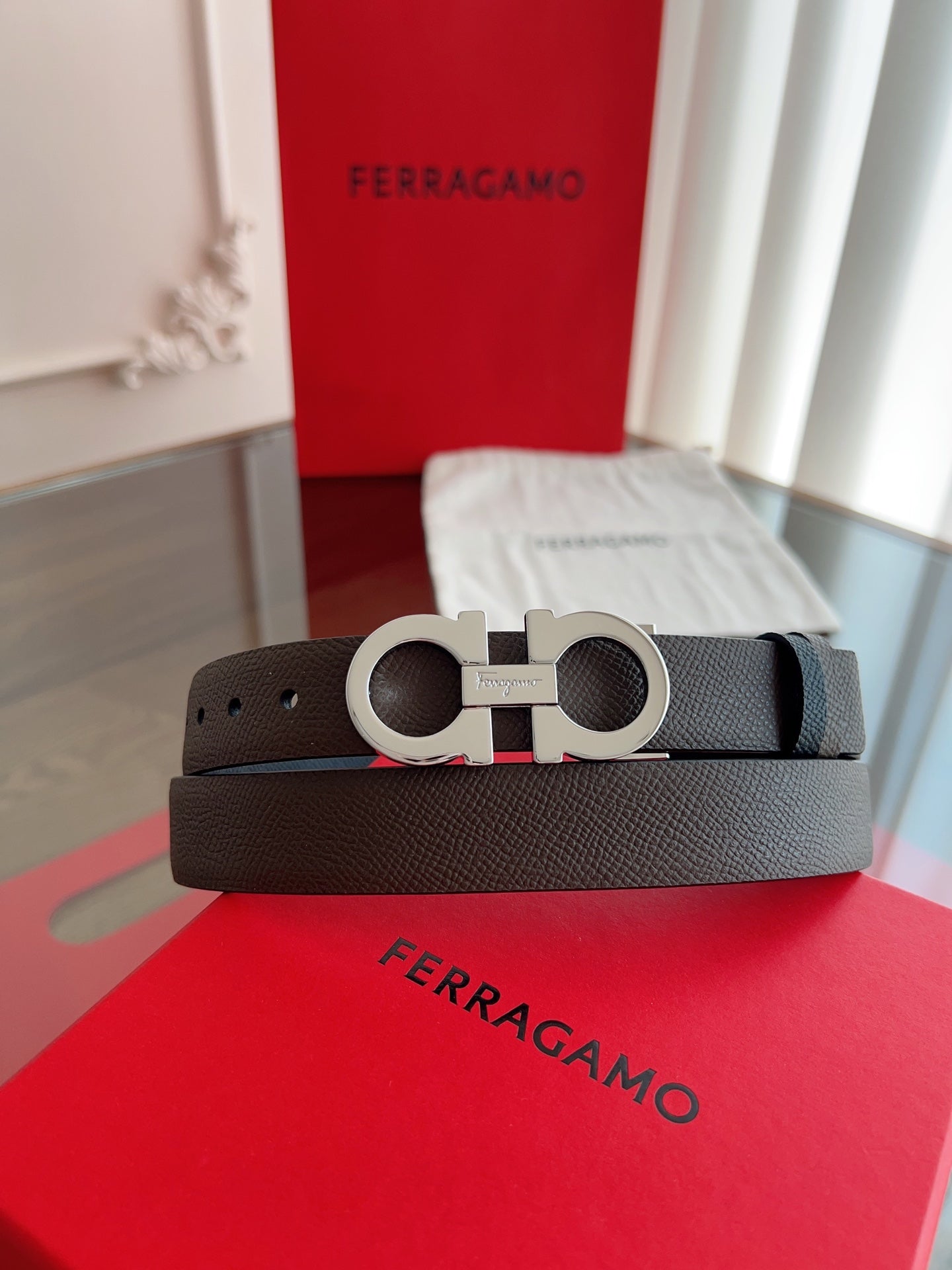 Ferragamo Women's Reversible Leather Belt