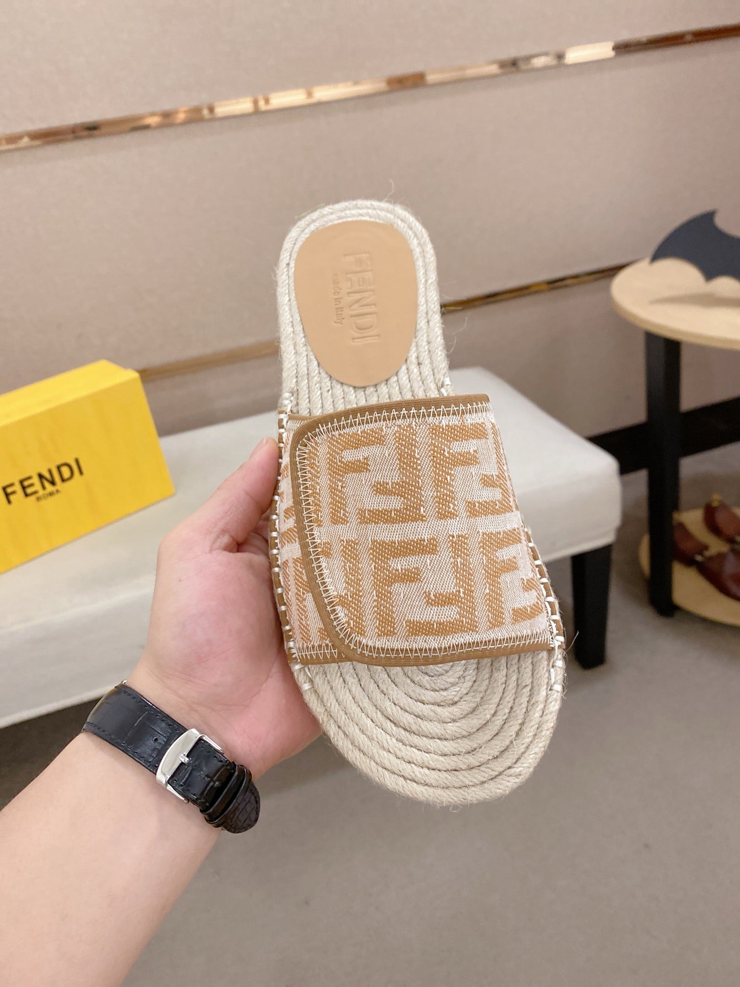 Fendi FF Monogram Luxury Slides – Summer Collection
