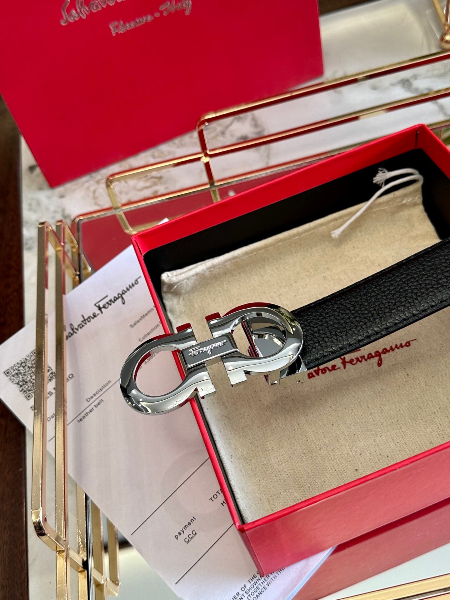 Ferragamo Leather Belt