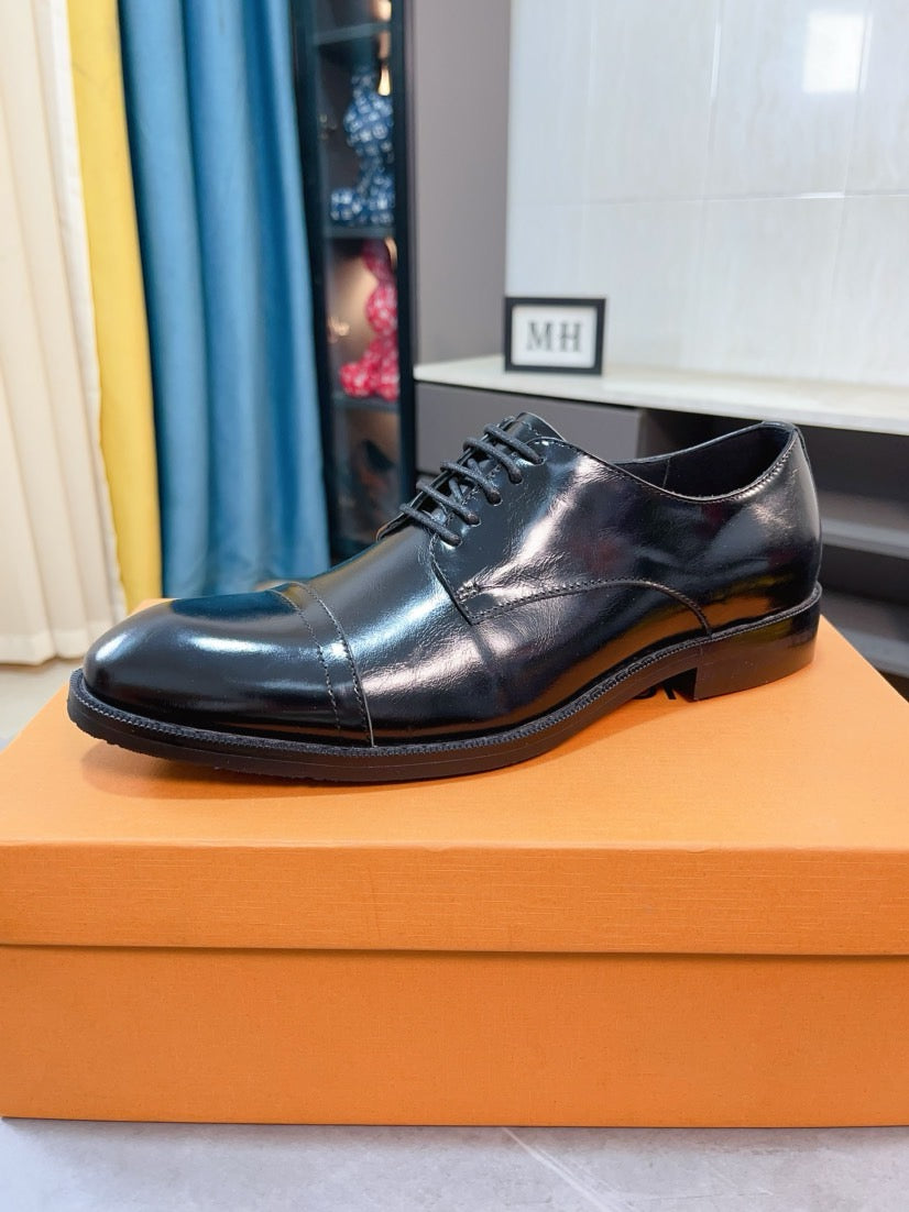 Louis Vuitton Men's Business Casual Leather Shoes