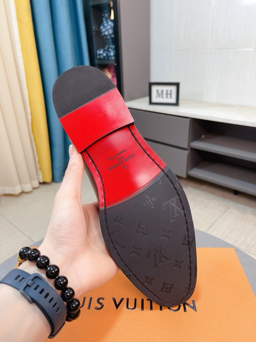 Louis Vuitton Men's Business Casual Leather Shoes