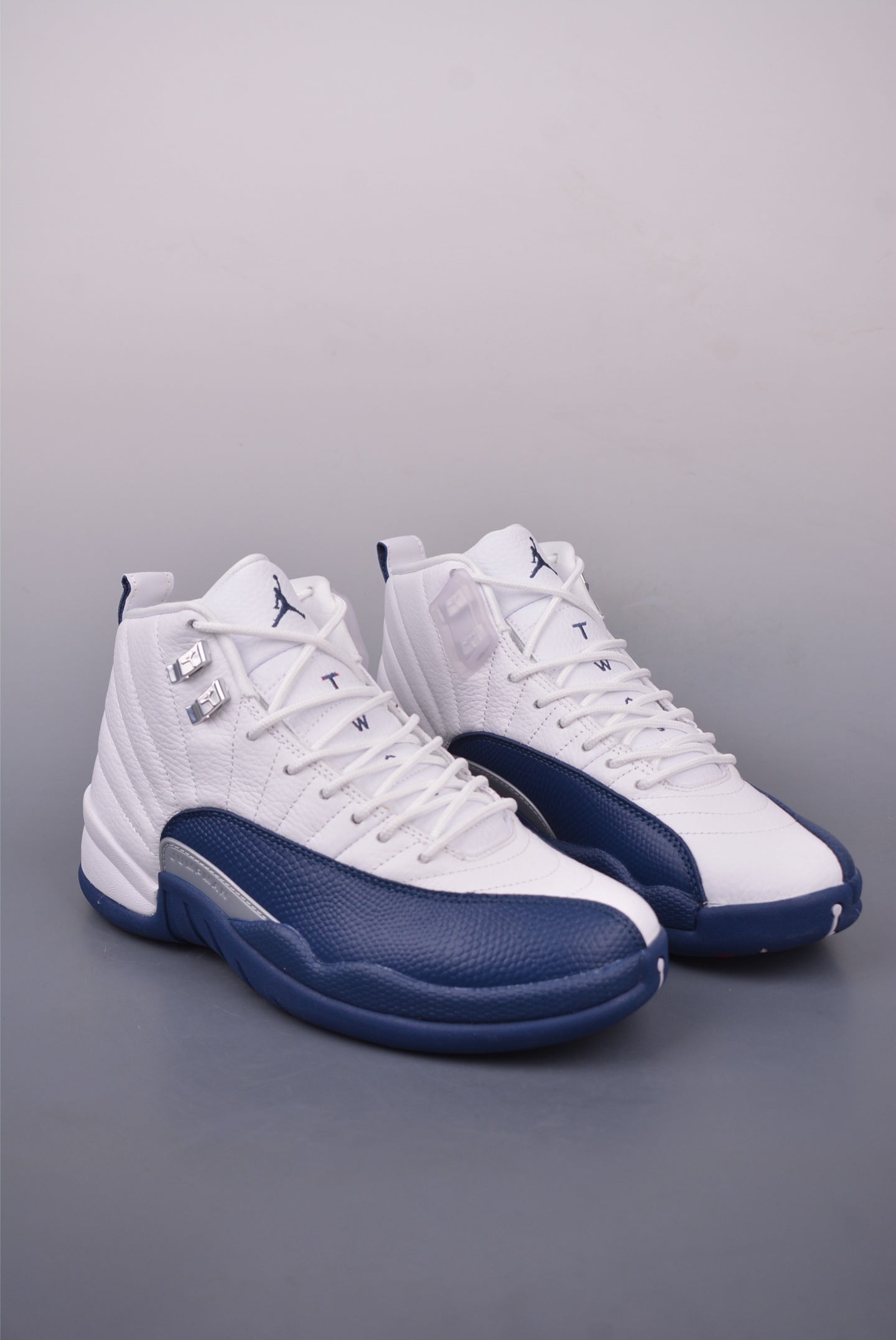 Air Jordan AJ12 White/Blue Basketball Shoes