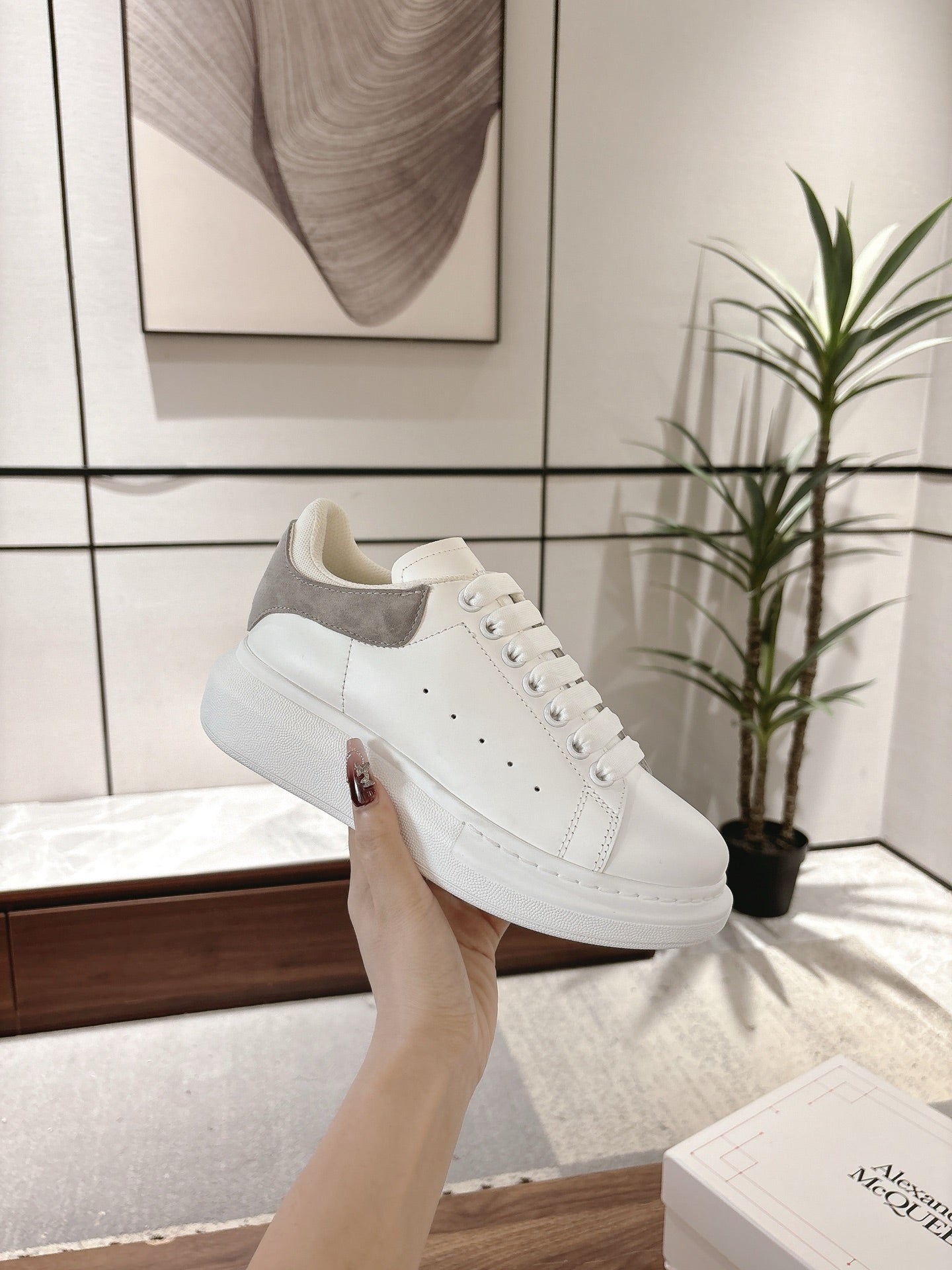 Alexander McQueen 2025SS Double-Layer Tail Sneakers
