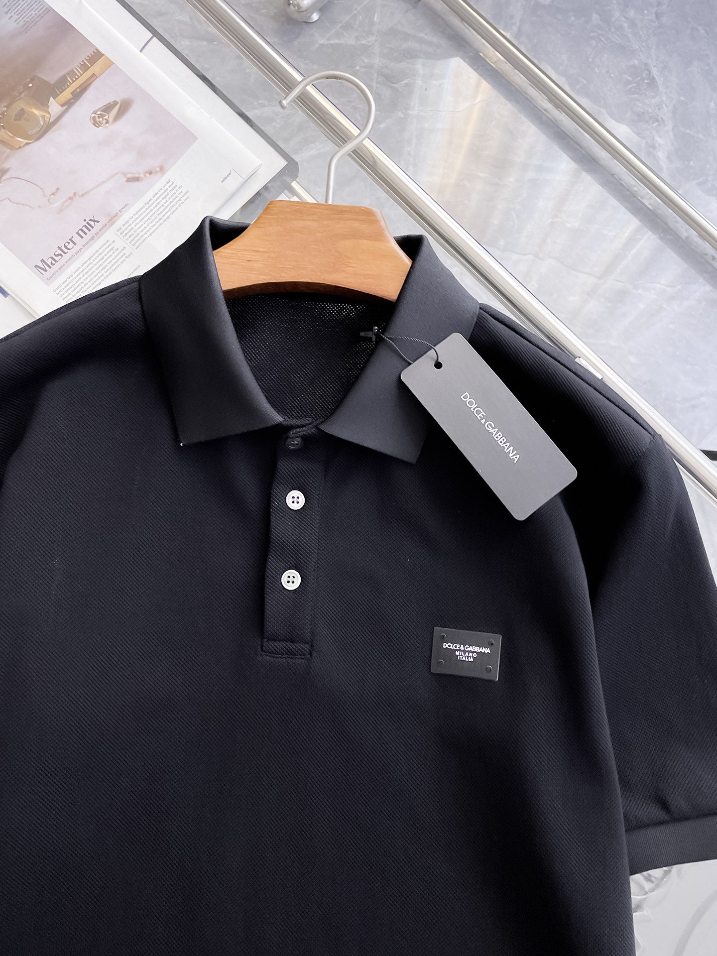 Dolce & Gabbana Minimalist Piqué Polo Shirt – Spring/Summer Collection – 2026