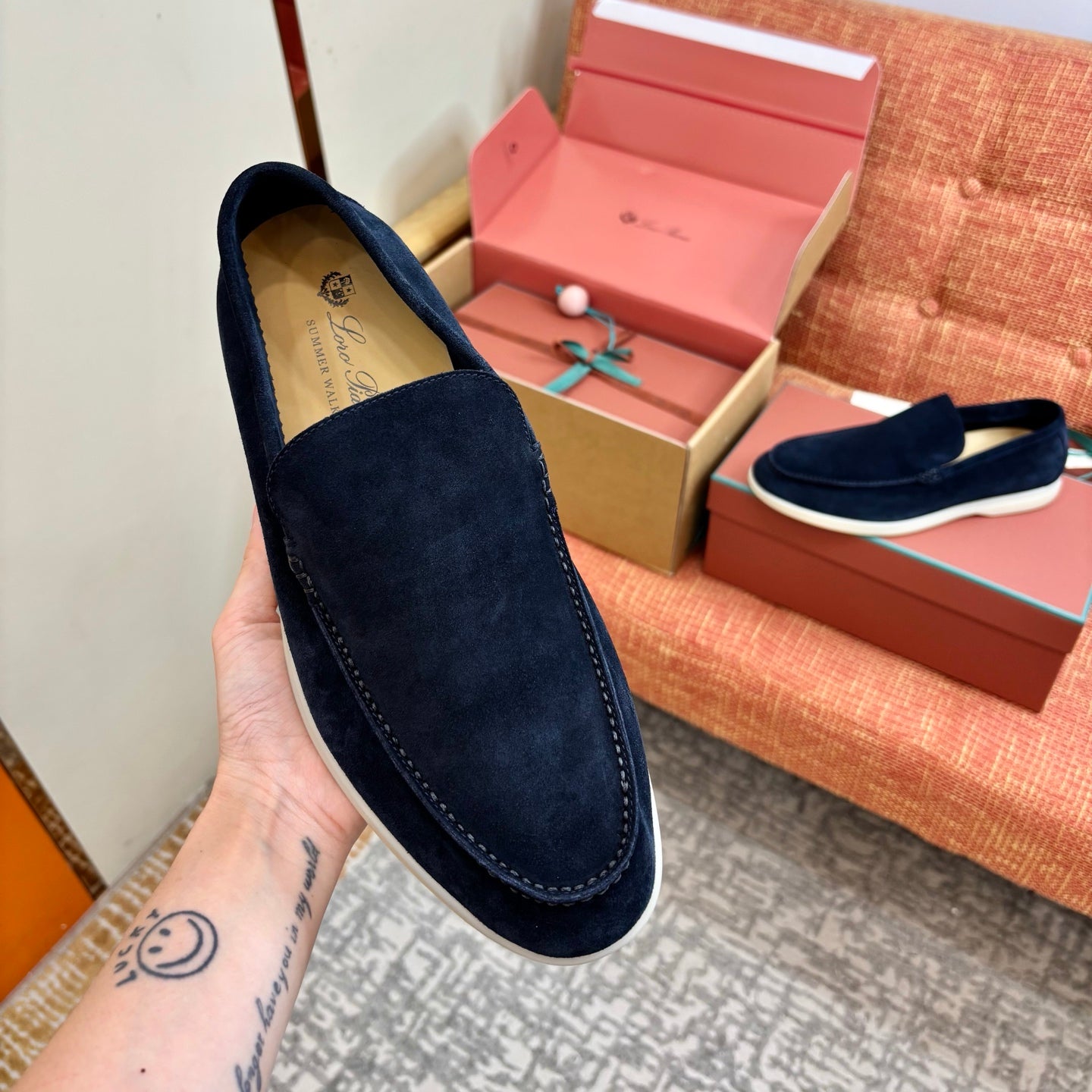 Loro Piana Suede Loafers