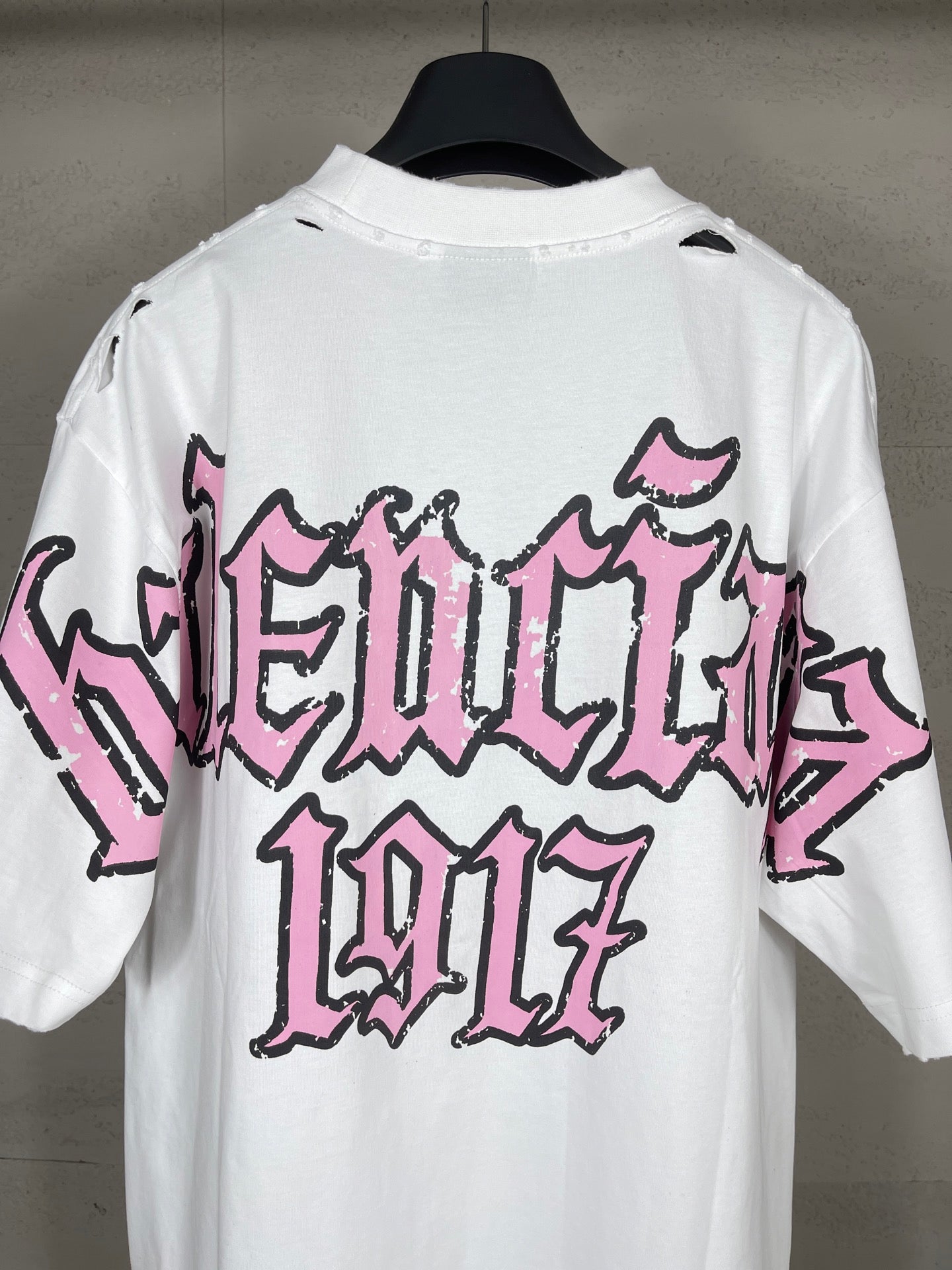 Balenciaga Paris Art Print Distressed T-Shirt – 25SS