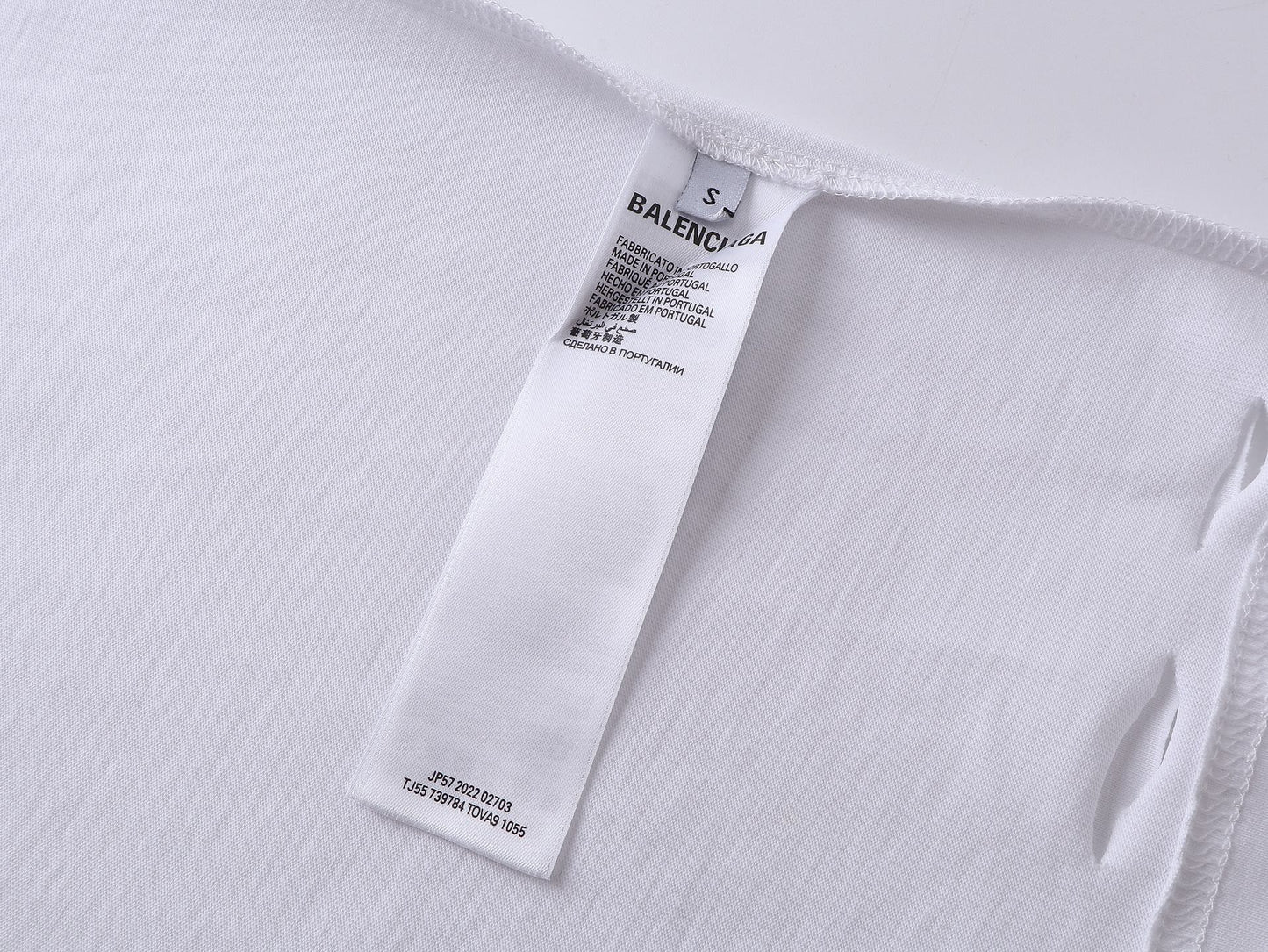 Balenciaga Paris Art Print Distressed T-Shirt – 25SS