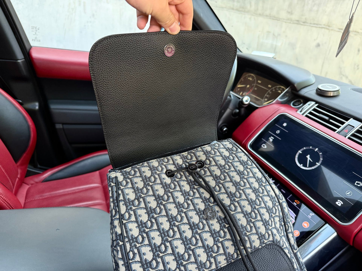 Dior "Door" Oblique Leather Backpack