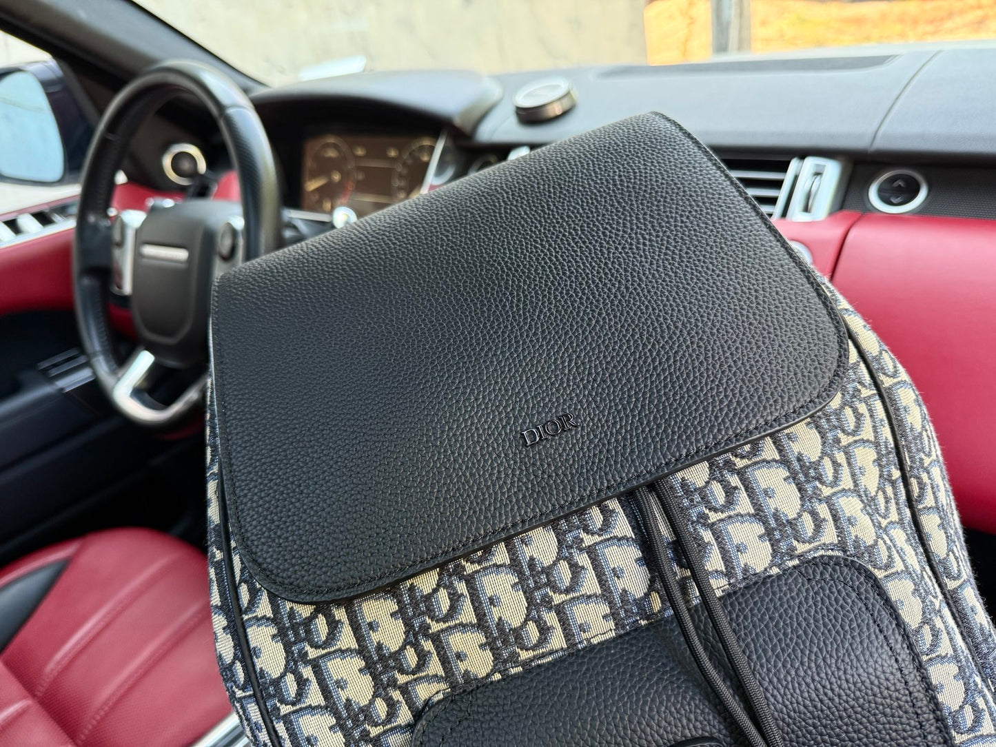 Dior "Door" Oblique Leather Backpack