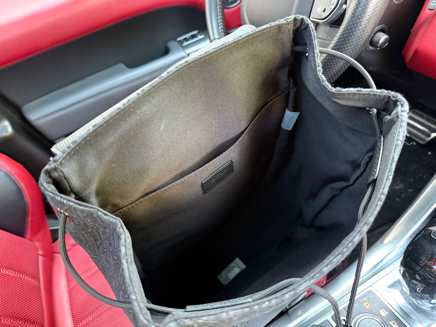 Dior Saddle Grained Leather Backpack