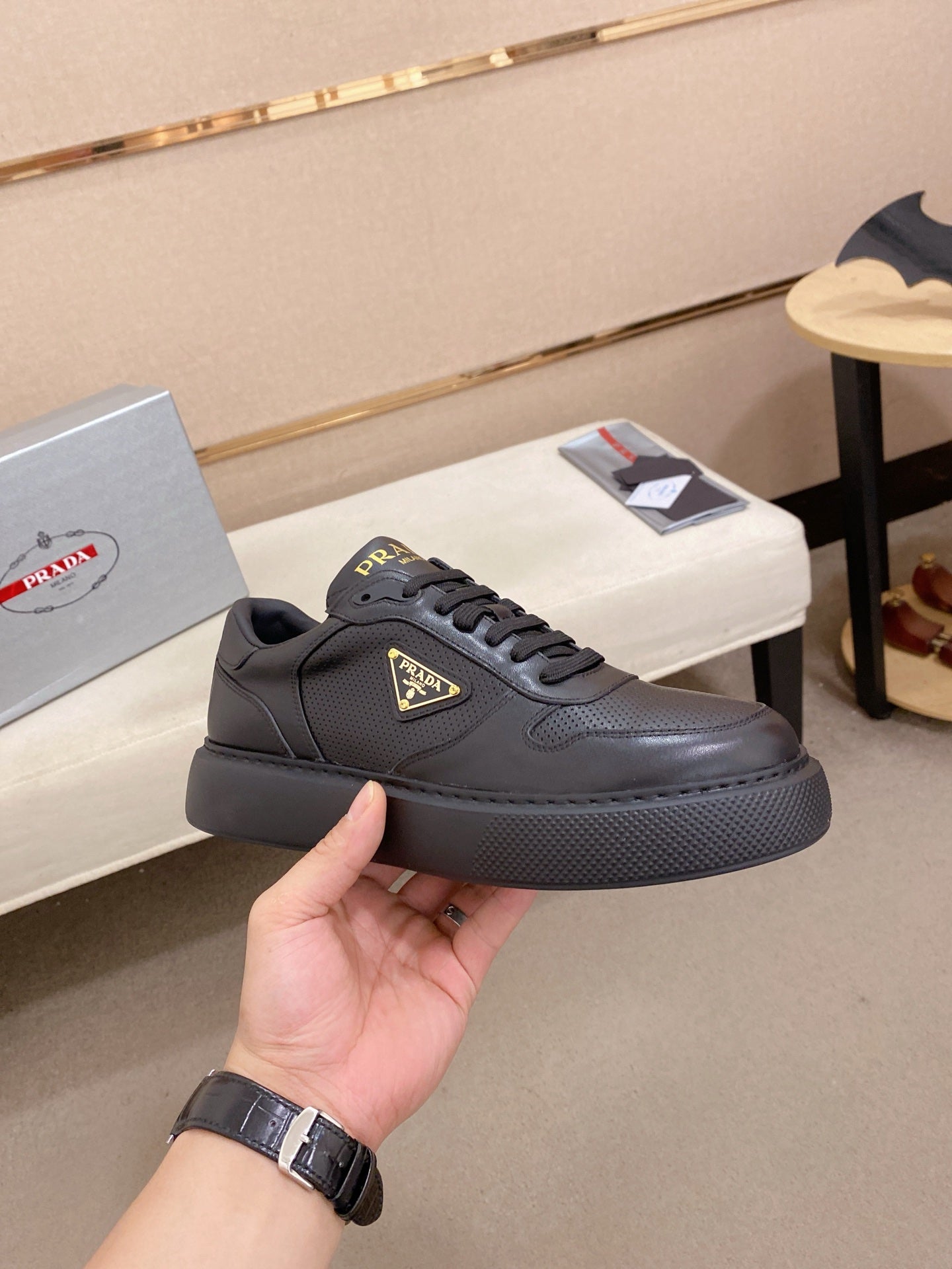 Prada Men's Breathable Sneakers