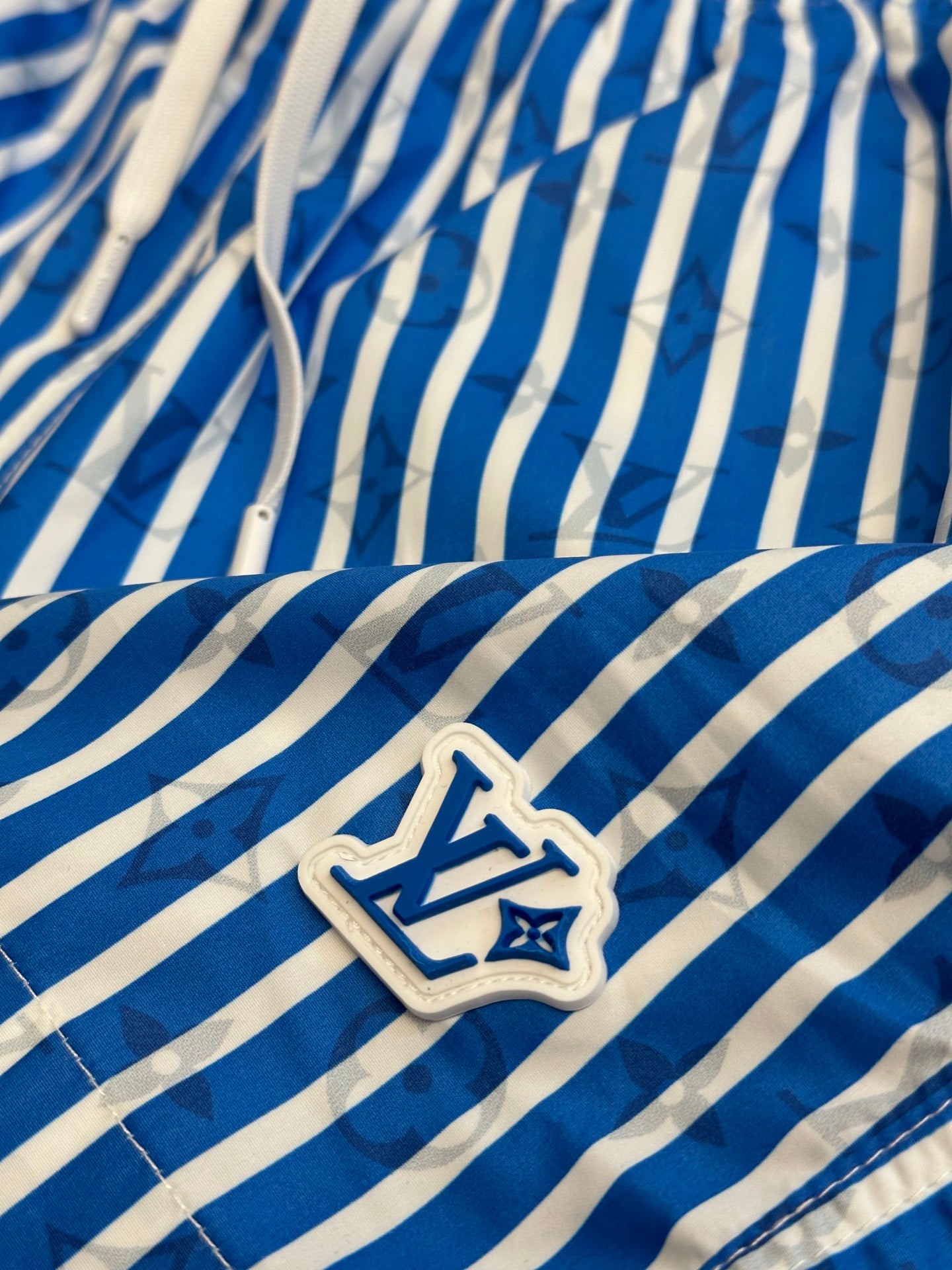 Louis Vuitton Striped Print Beach Shorts
