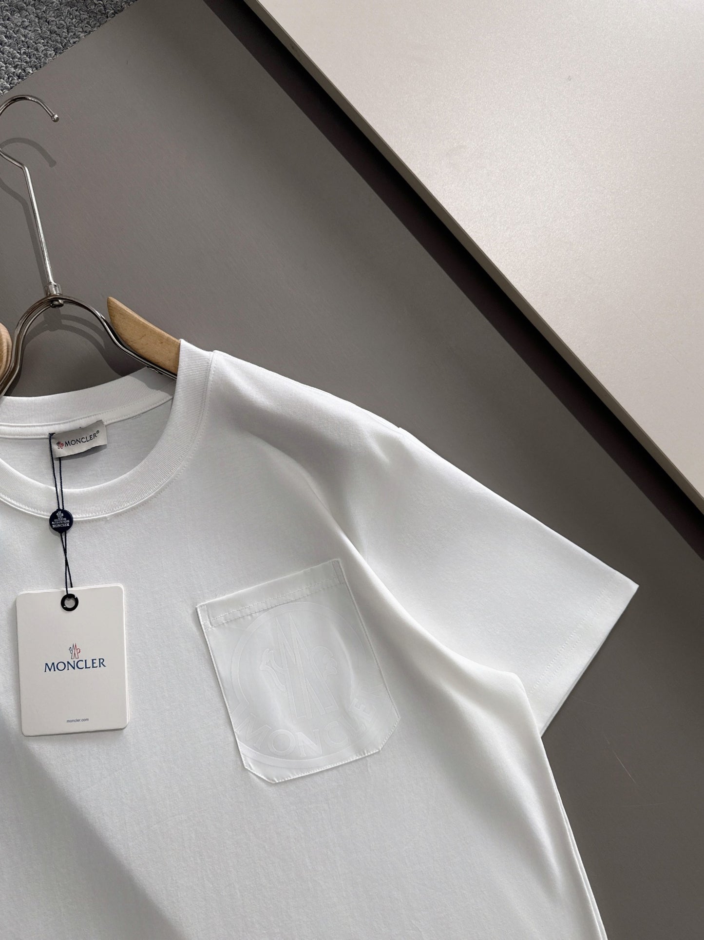 Moncler Woven Pocket Embroidery Logo T-Shirt – 2025SS