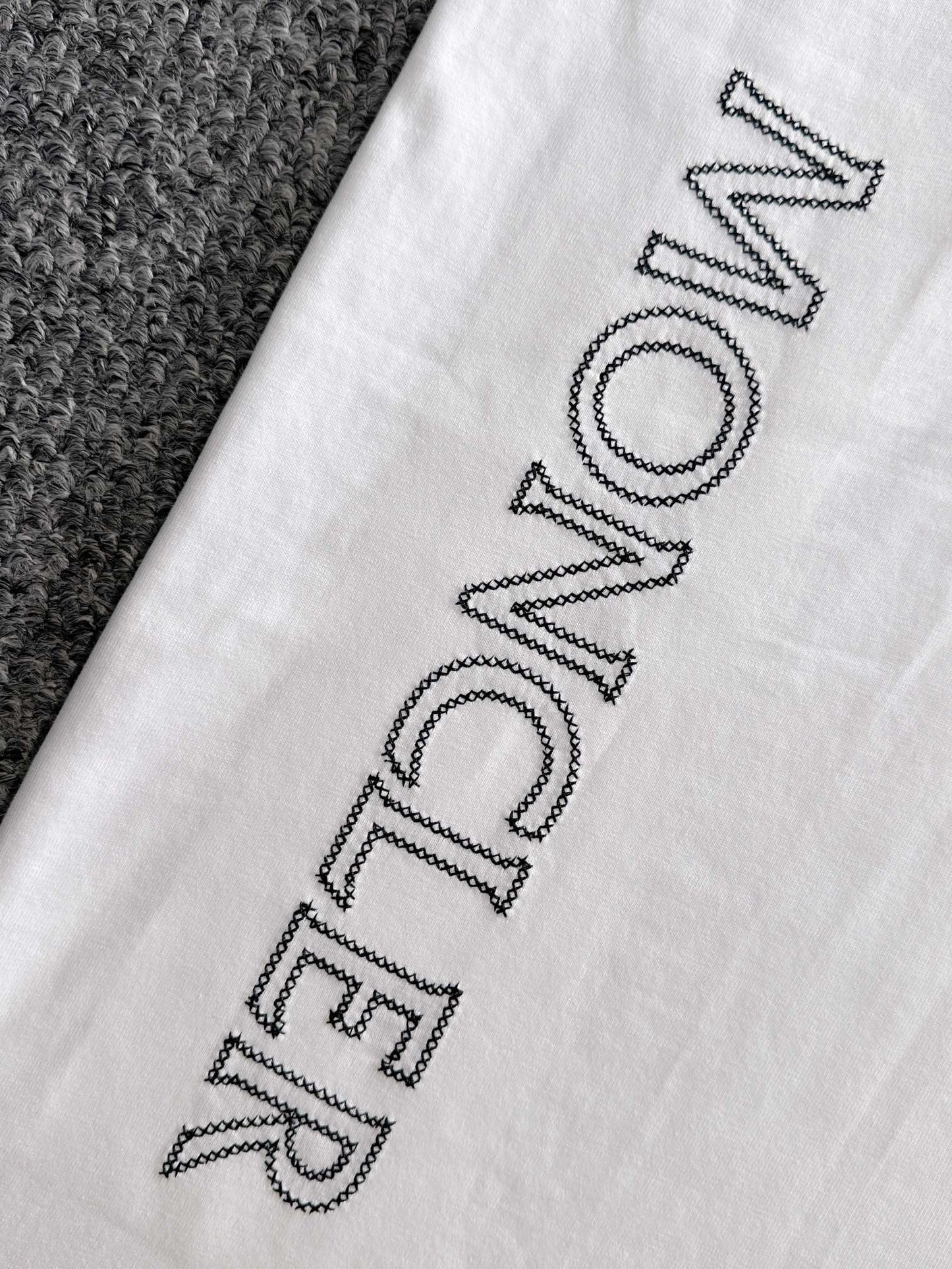 Moncler Woven Pocket Embroidery Logo T-Shirt – 2025SS