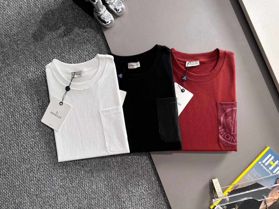 Moncler Woven Pocket Embroidery Logo T-Shirt – 2025SS