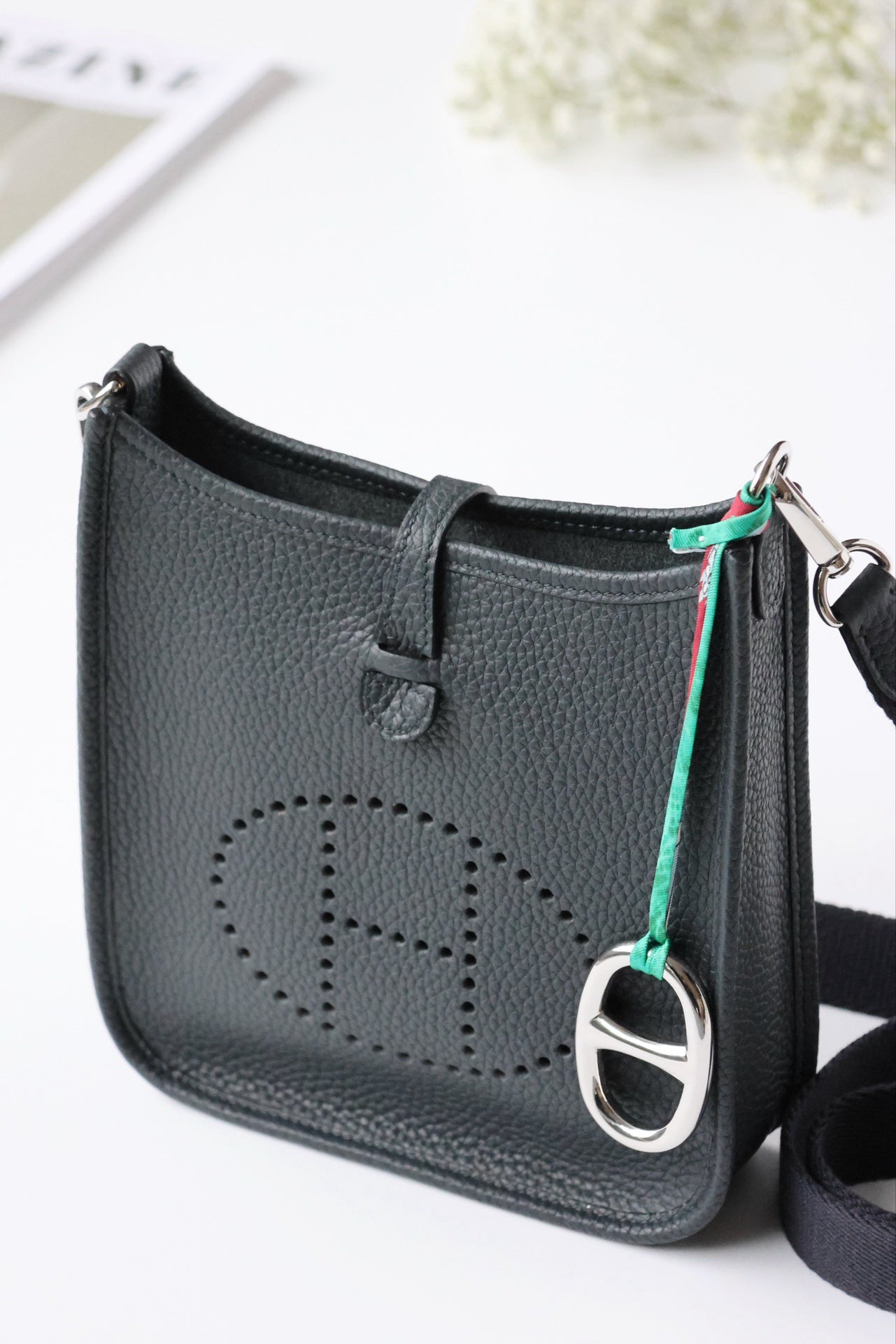 Hermès Evelyne YF16 TC Ice Blue Handbag