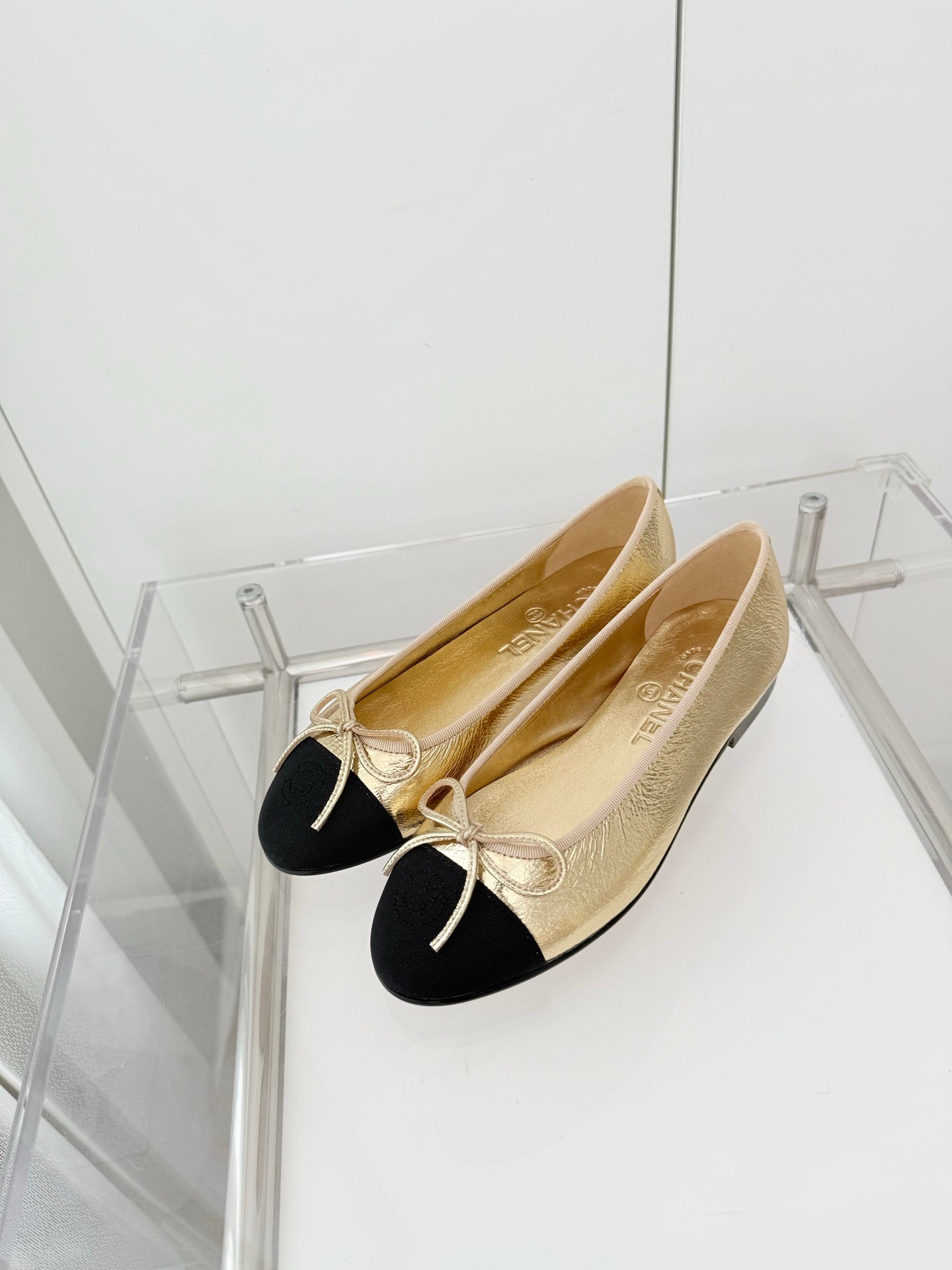 Chanel Classic Metallic Ballerina Flats