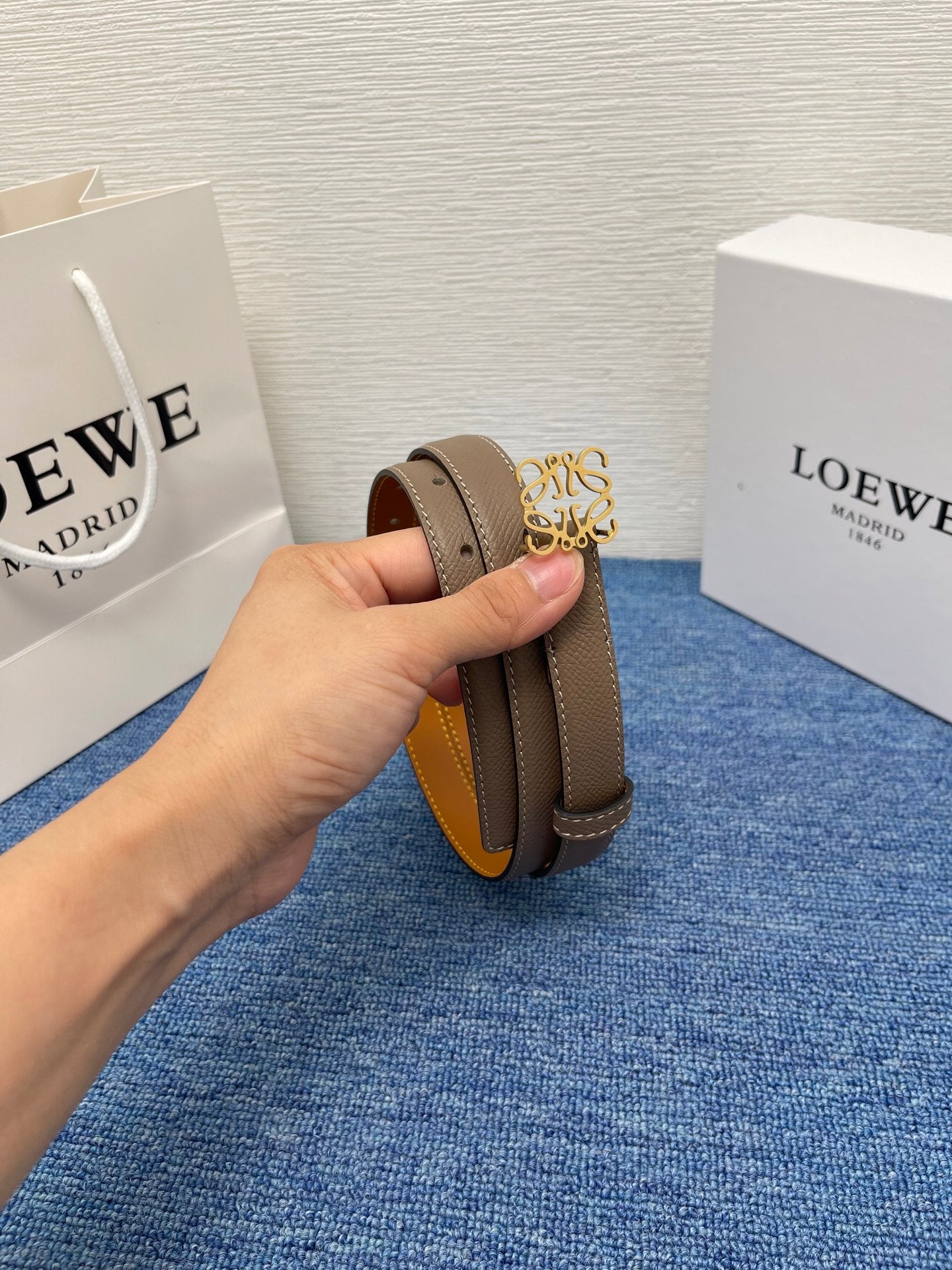Loewe Calfskin Leather Belt