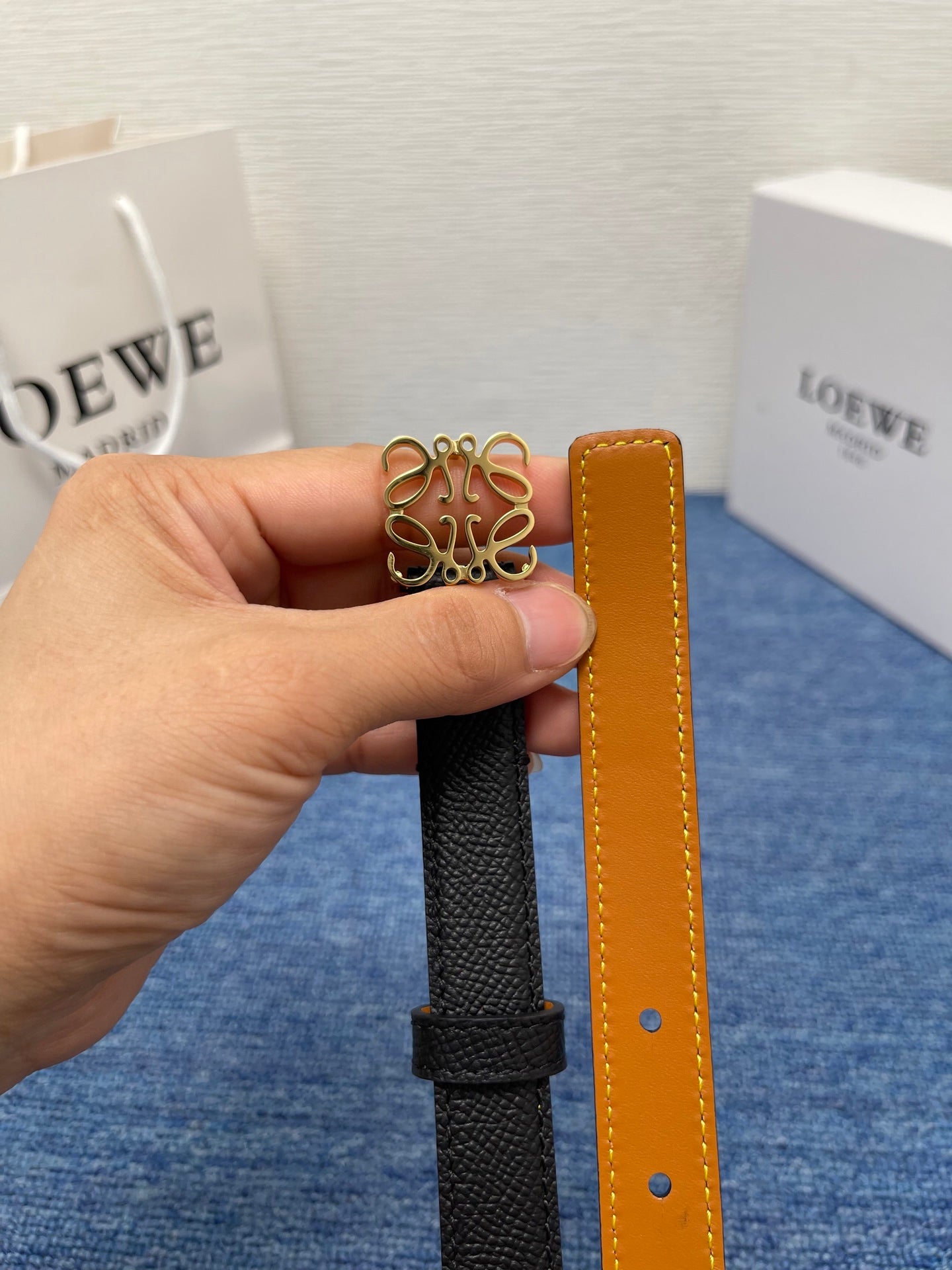 Loewe Calfskin Leather Belt