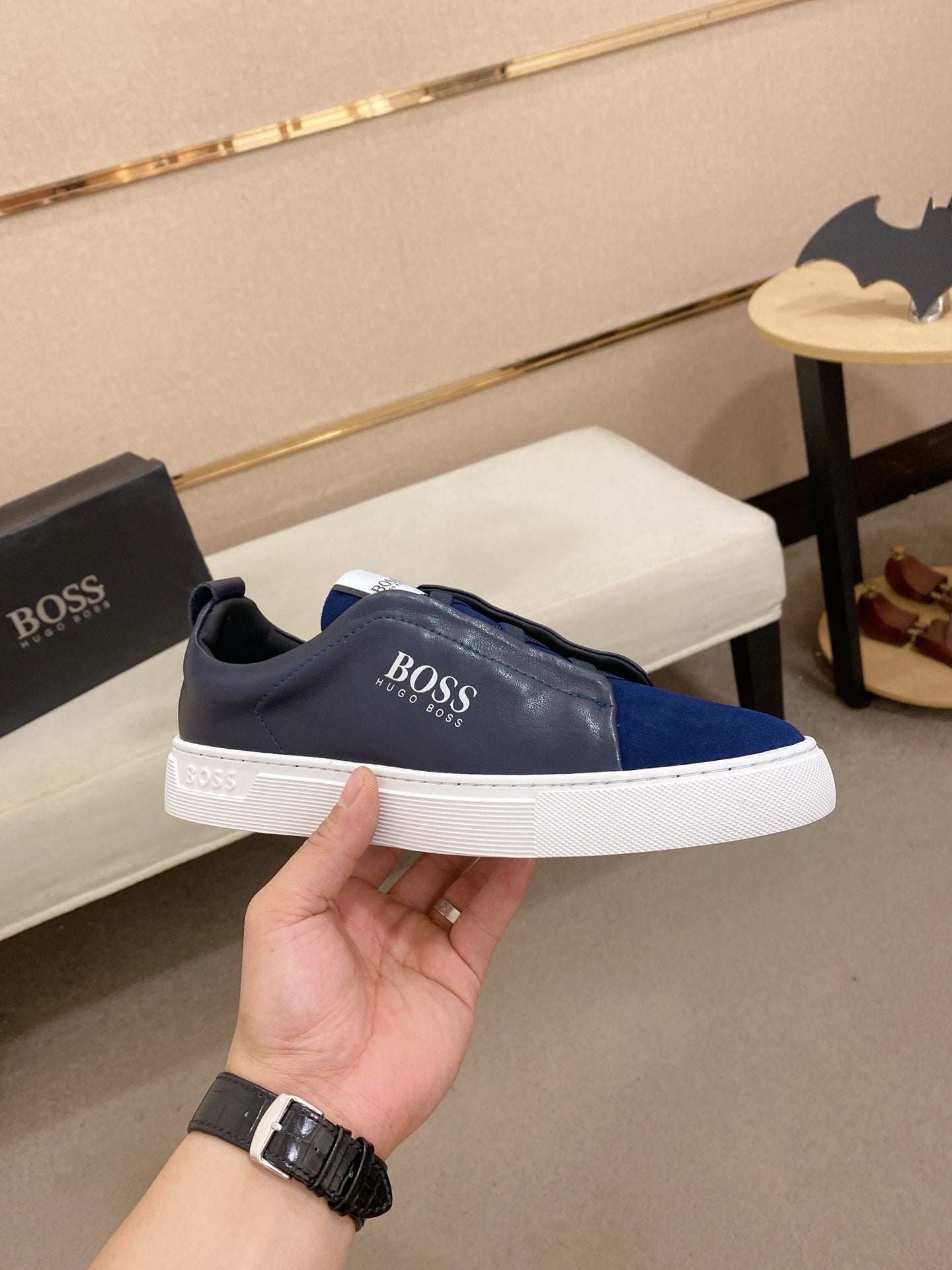 Boss Casual Leather Loafers