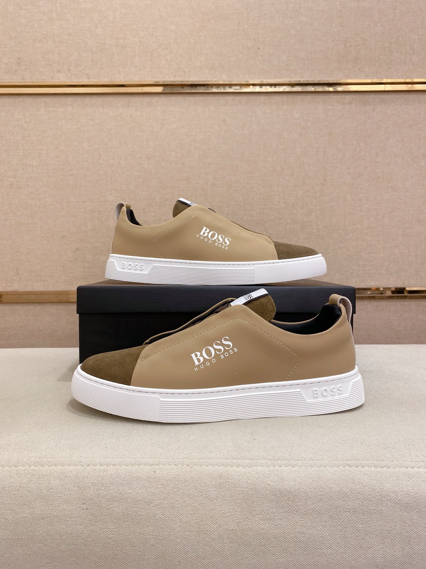 Boss Casual Leather Loafers
