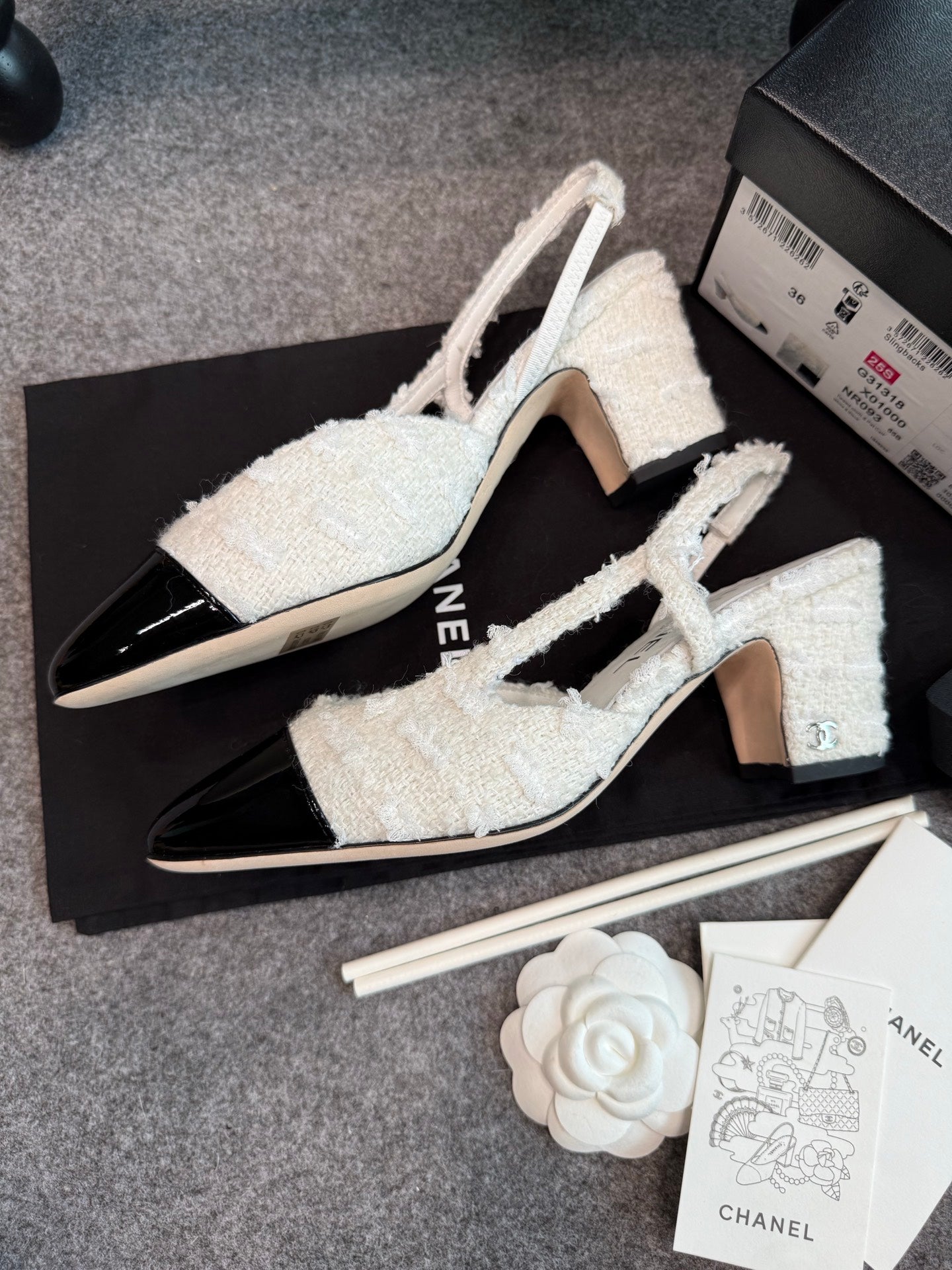Chanel Patent Leather Slingback Pumps
