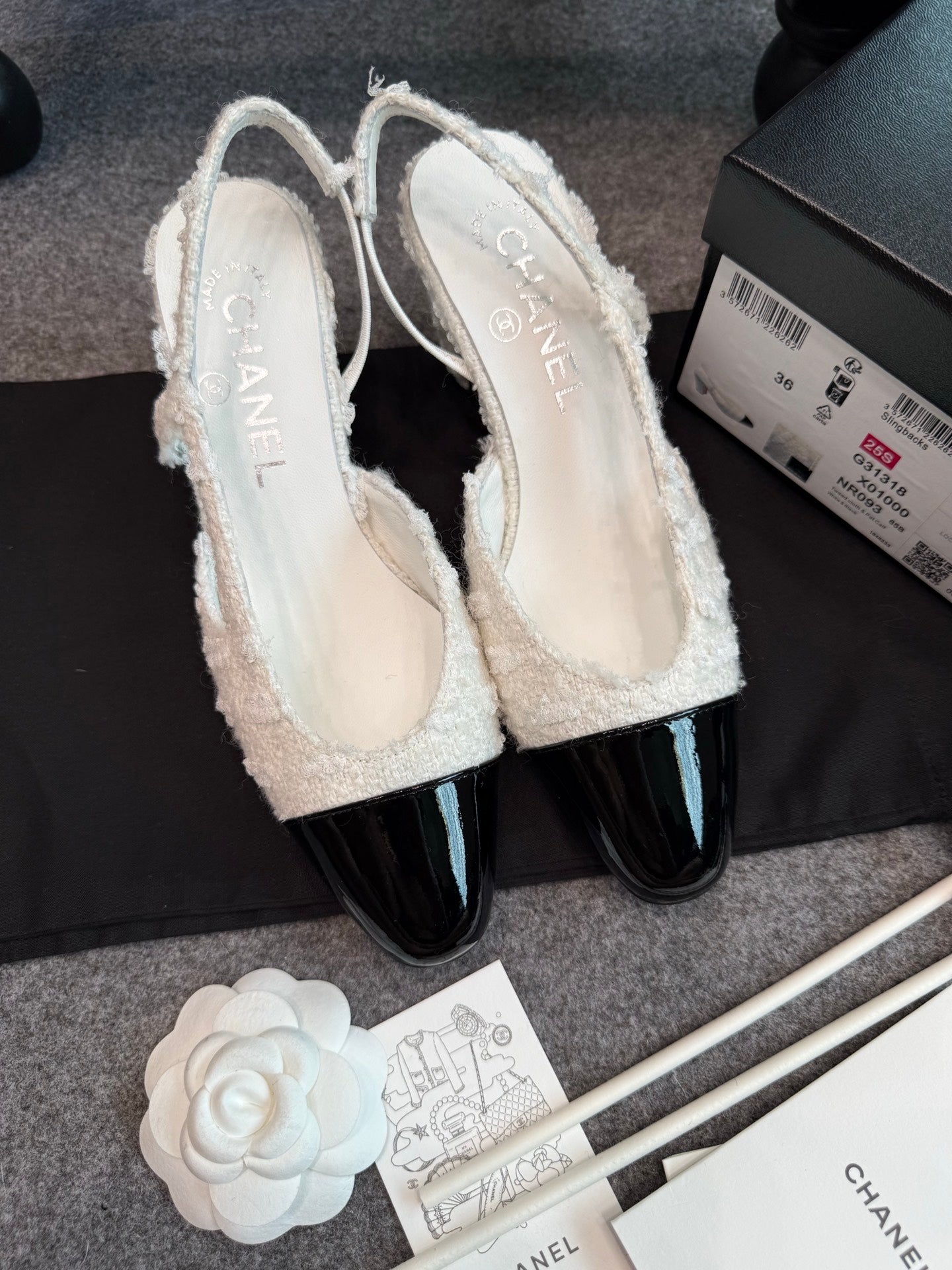 Chanel Patent Leather Slingback Pumps