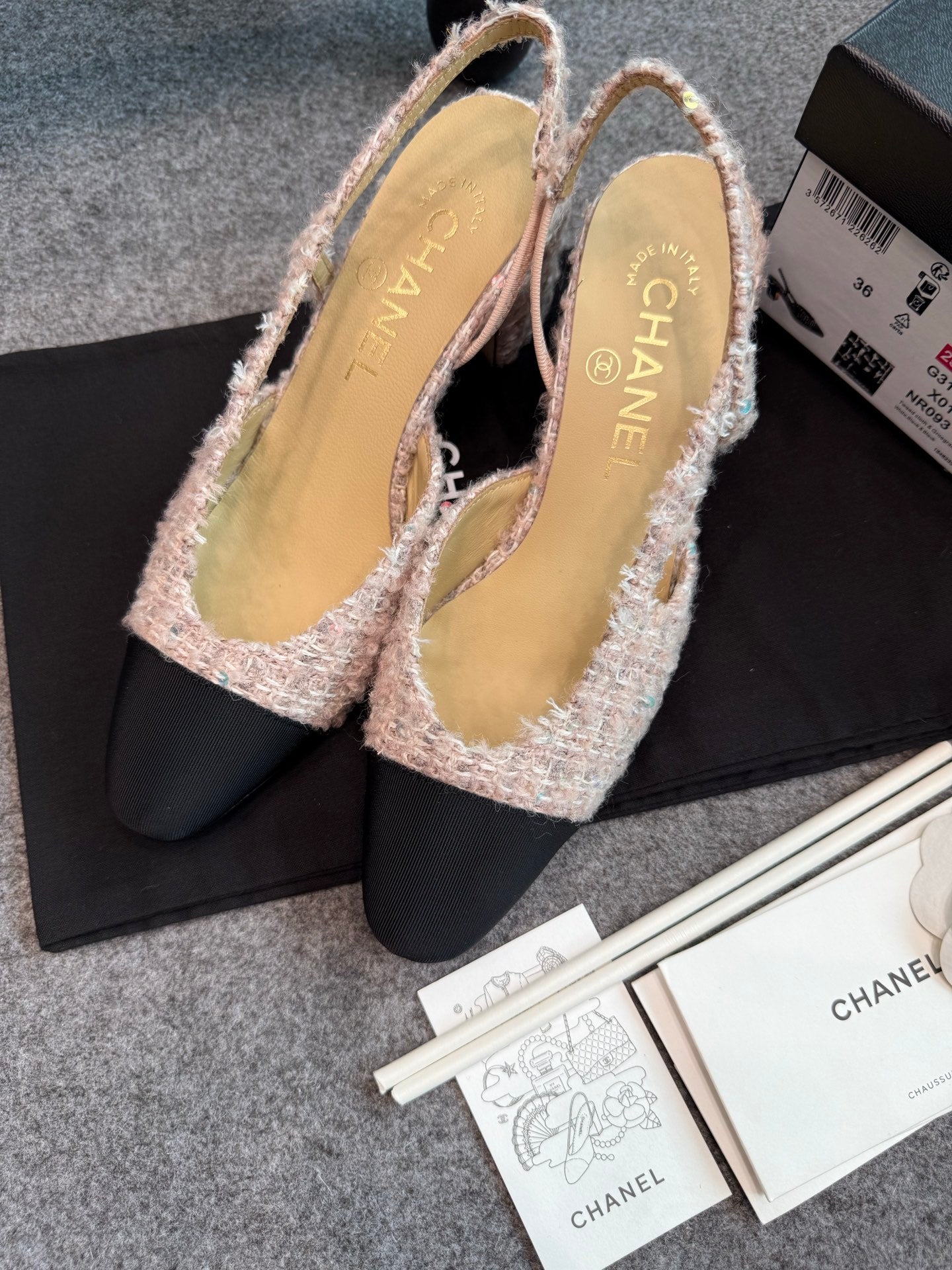 Chanel Pink Slingback Heels