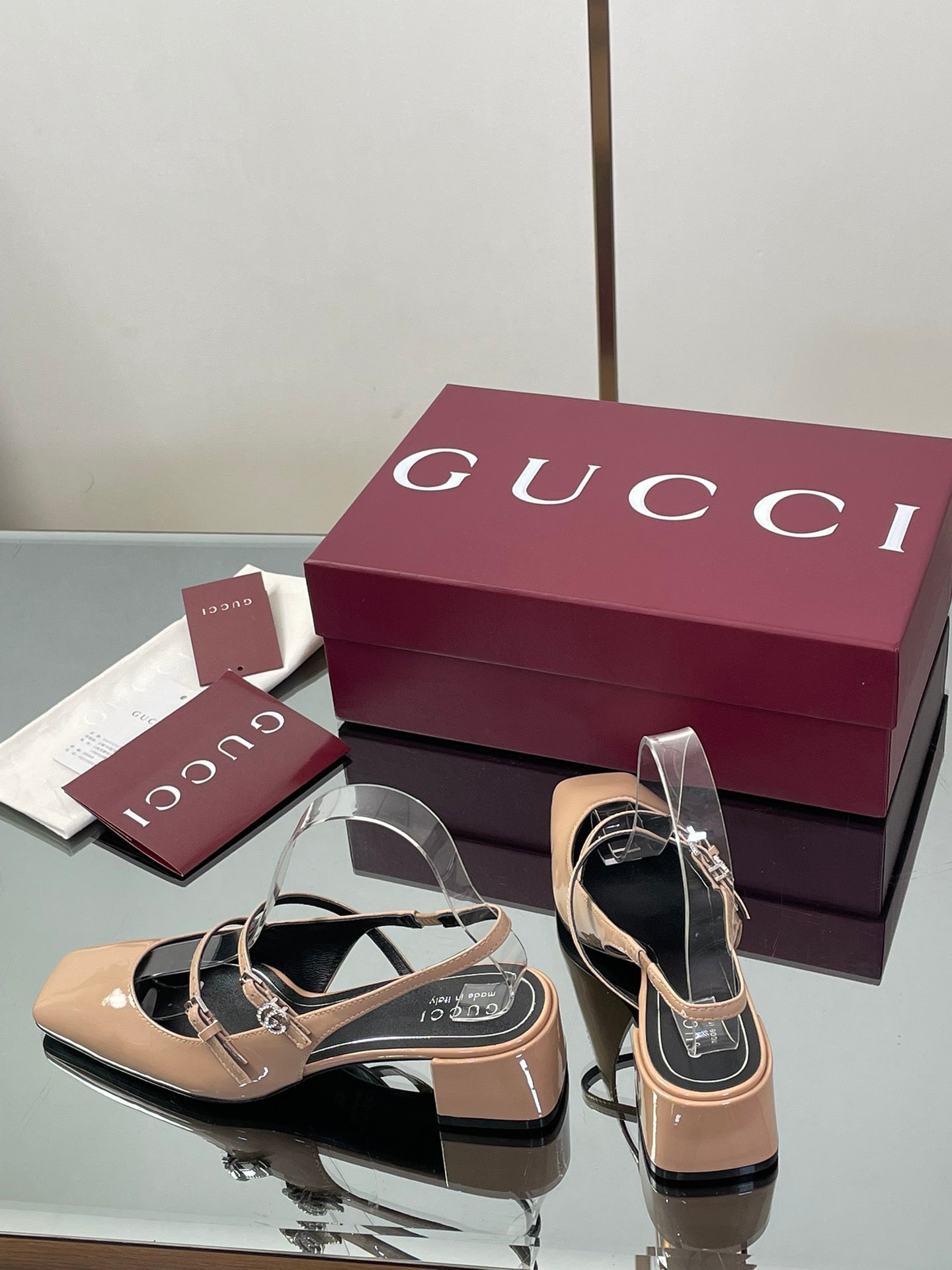 Gucci Crystal Double G Slingback Pumps – 2025 Fall Collection