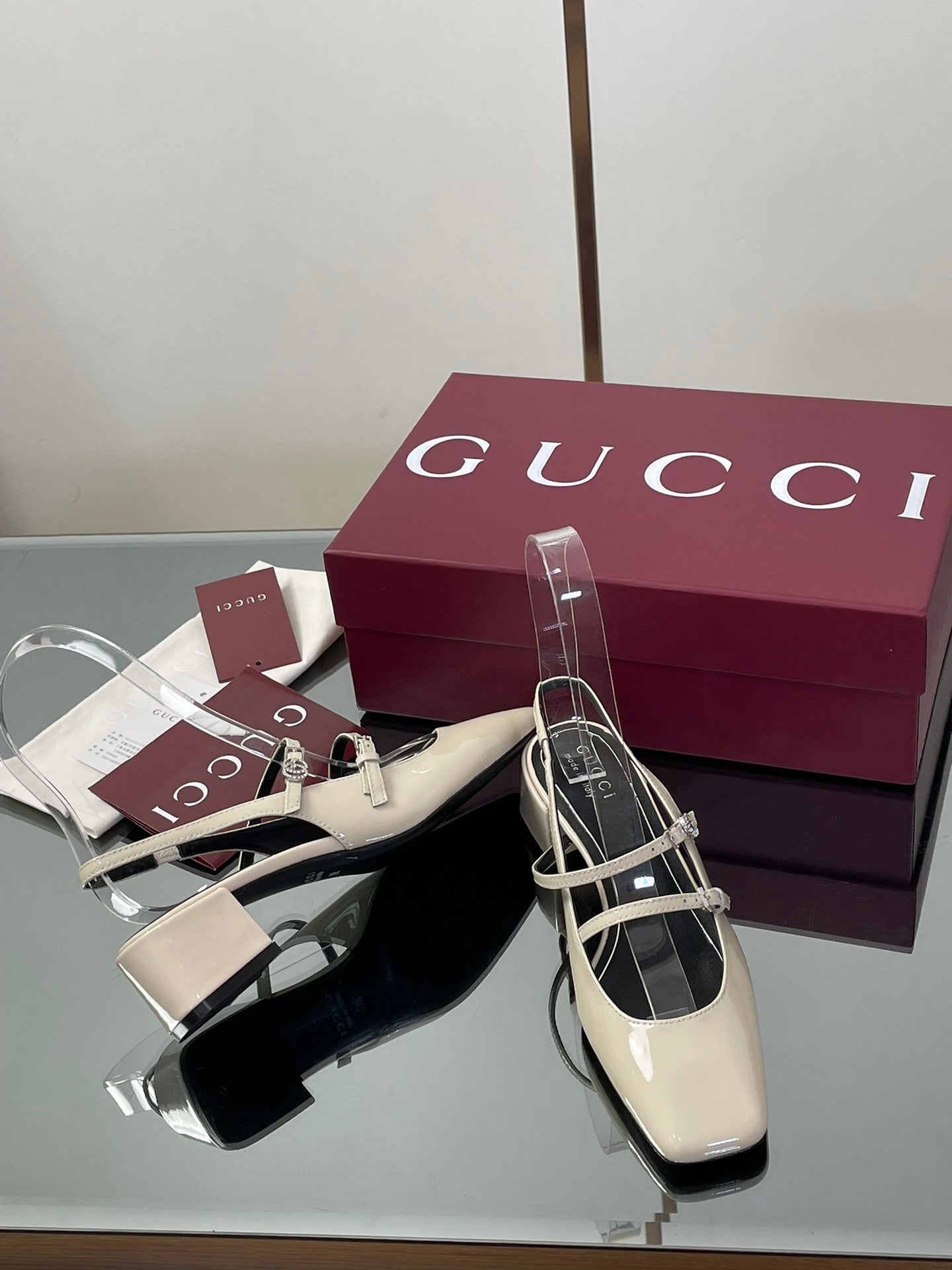 Gucci Crystal Double G Slingback Pumps – 2025 Fall Collection