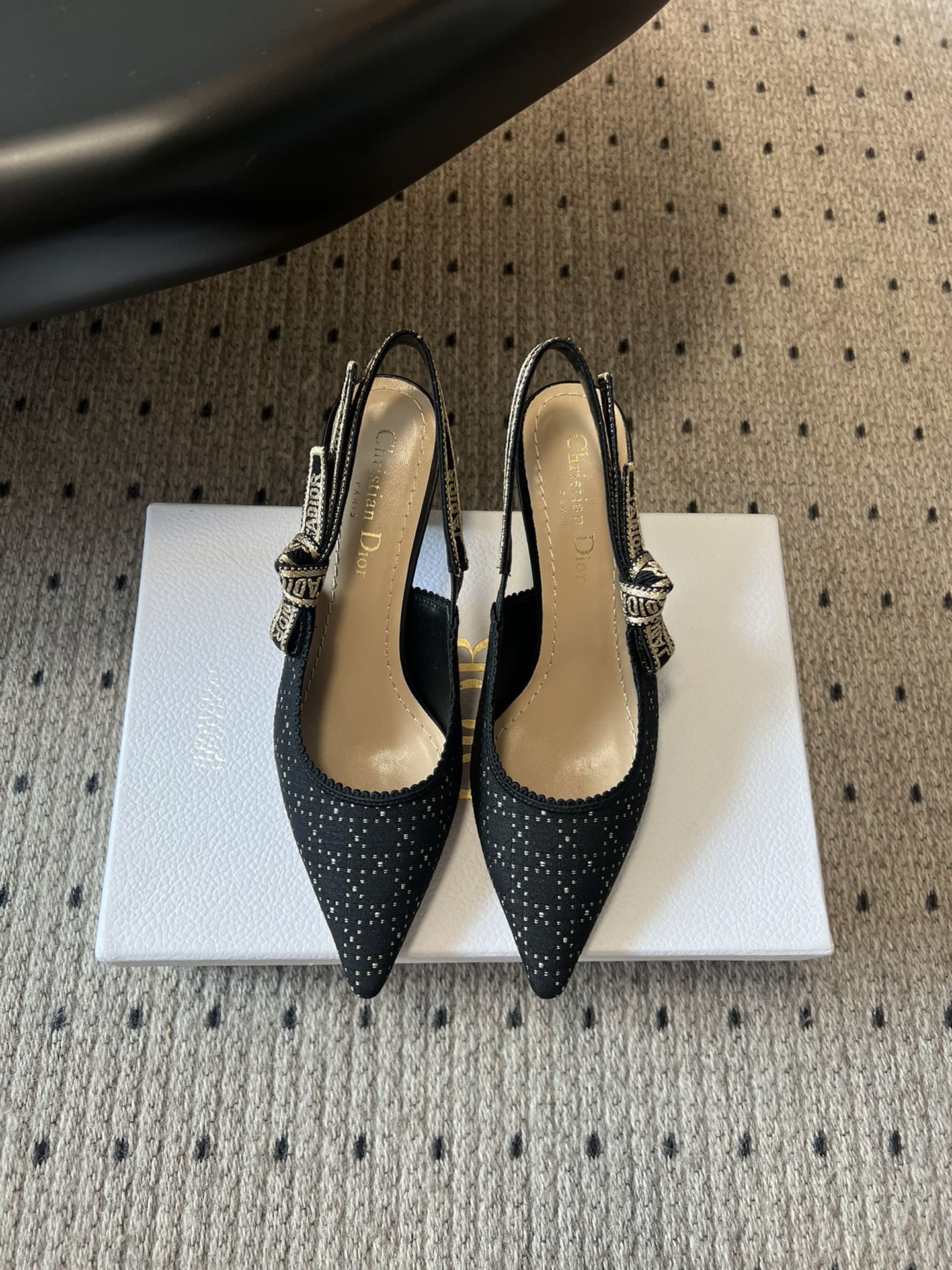 Dior Classic Polka Dot Bow Pumps