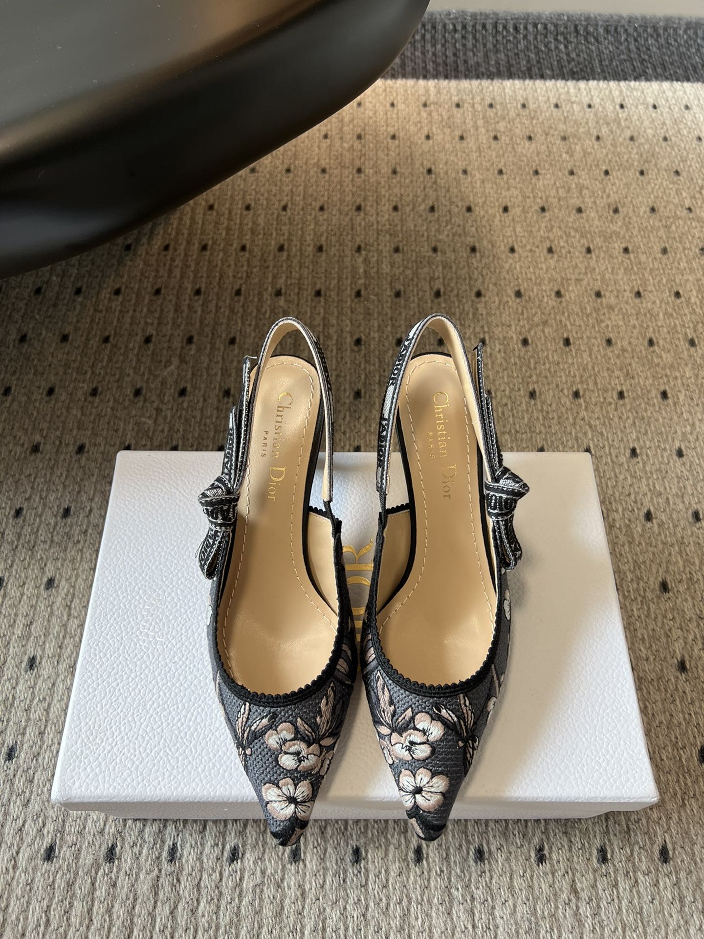 Dior Classic Multi-Color Embroidered Pumps