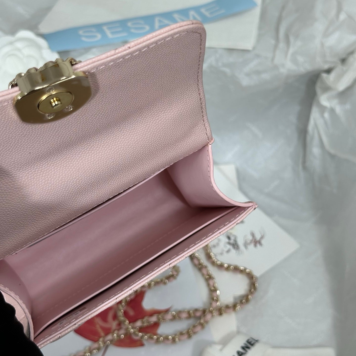 Chanel 96148 Cross Chain Handle Mini Kelly