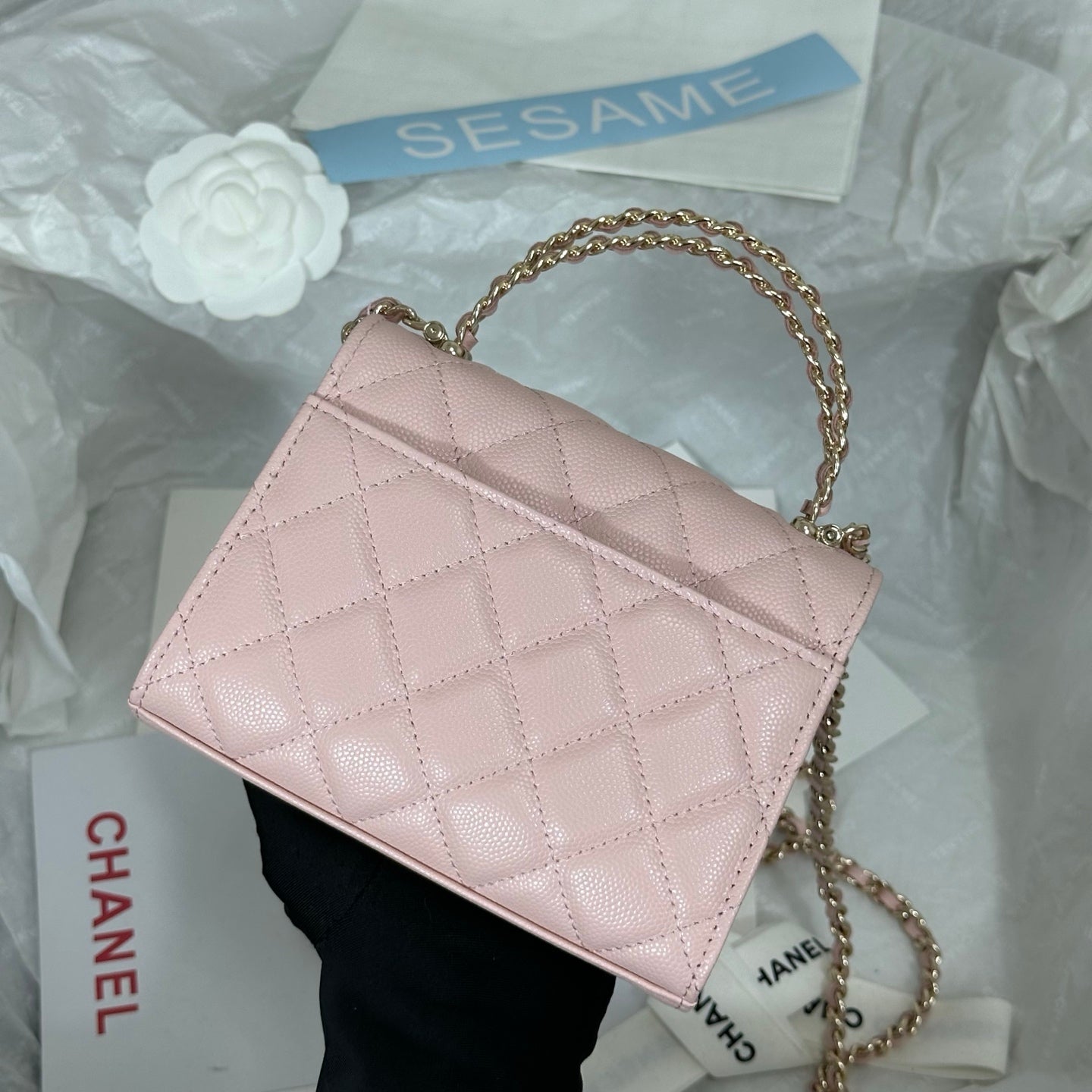 Chanel 96148 Cross Chain Handle Mini Kelly