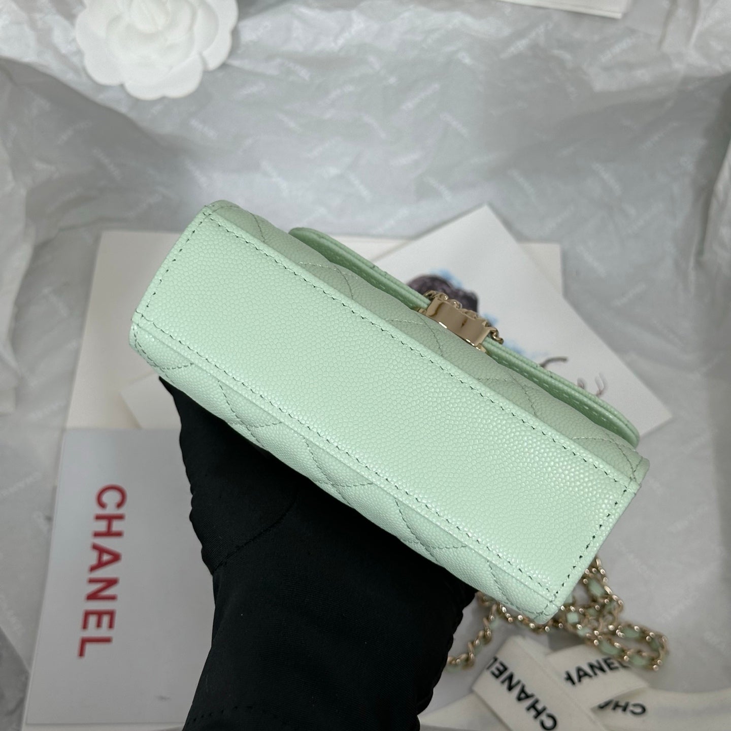 Chanel 96148 Cross Chain Handle Mini Kelly