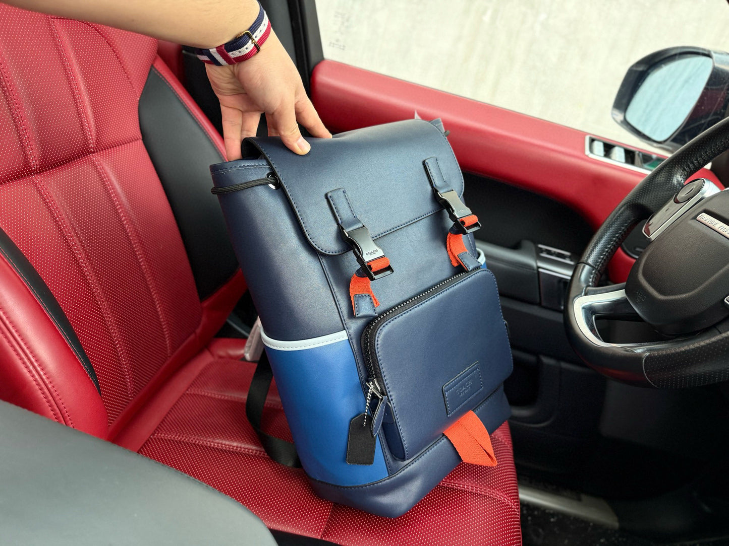Coach Track 27 Color-block Leather Backpack – New Collection