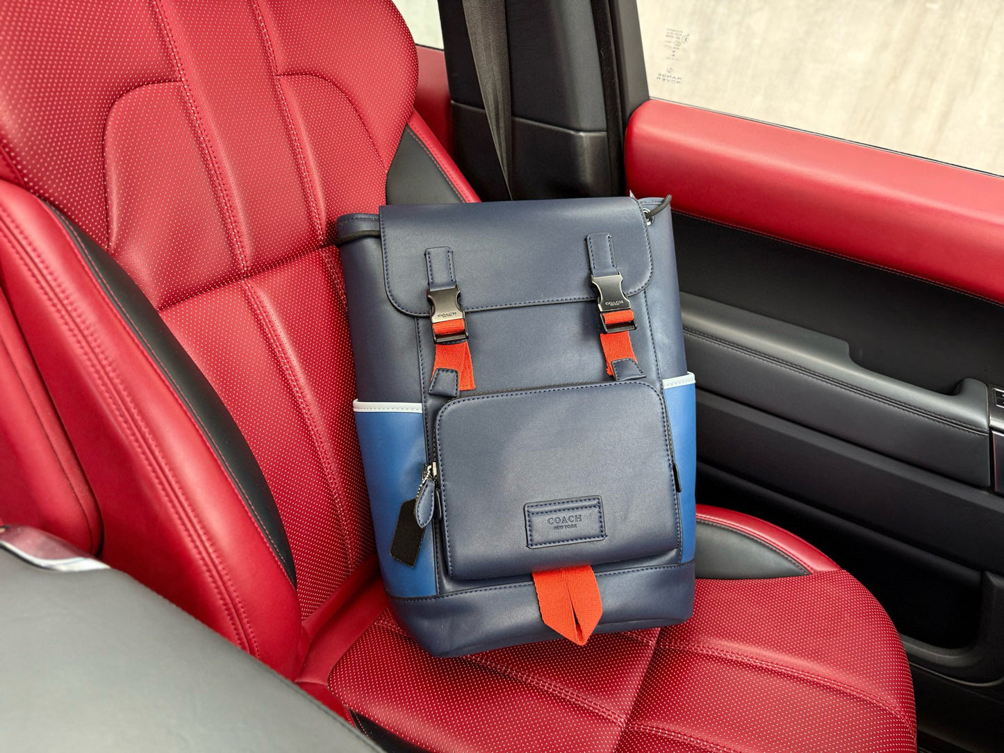 Coach Track 27 Color-block Leather Backpack – New Collection
