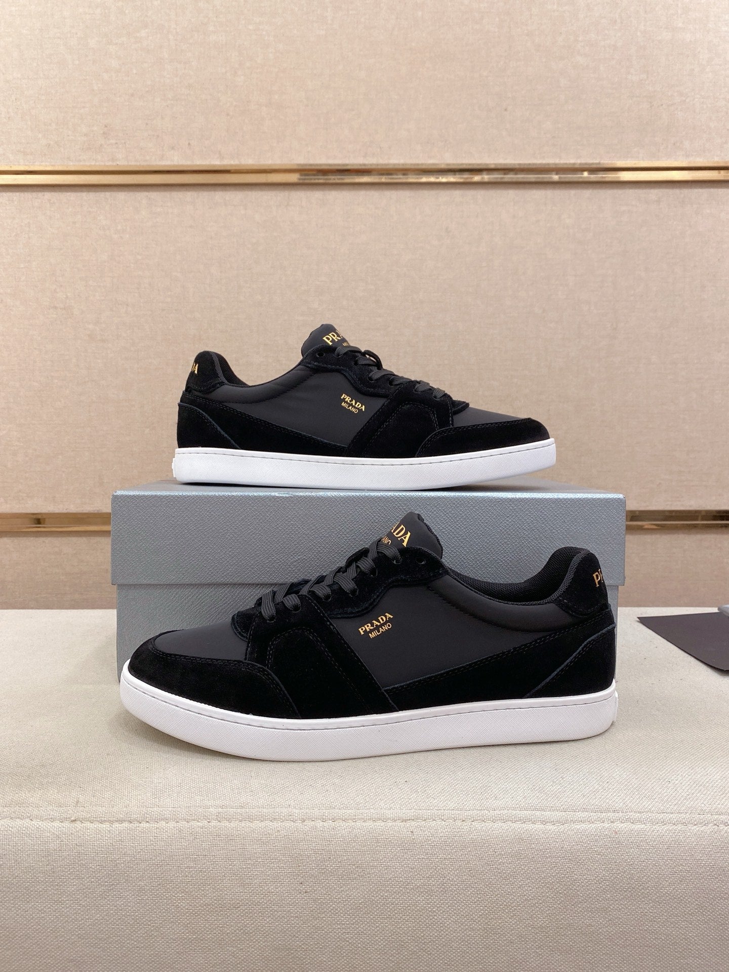 Prada Men's Leather Air Cushion Sneakers