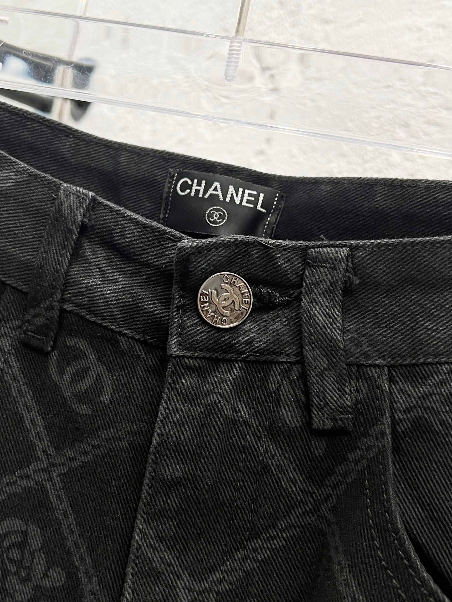 Chanel Classic Camellia Chain Logo Jeans