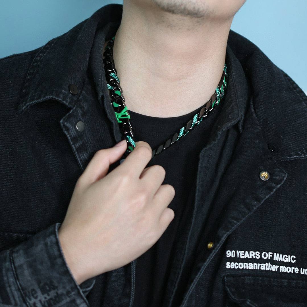 Louis Vuitton Chain Links Patches Necklace – 2020 Spring/Summer Collection