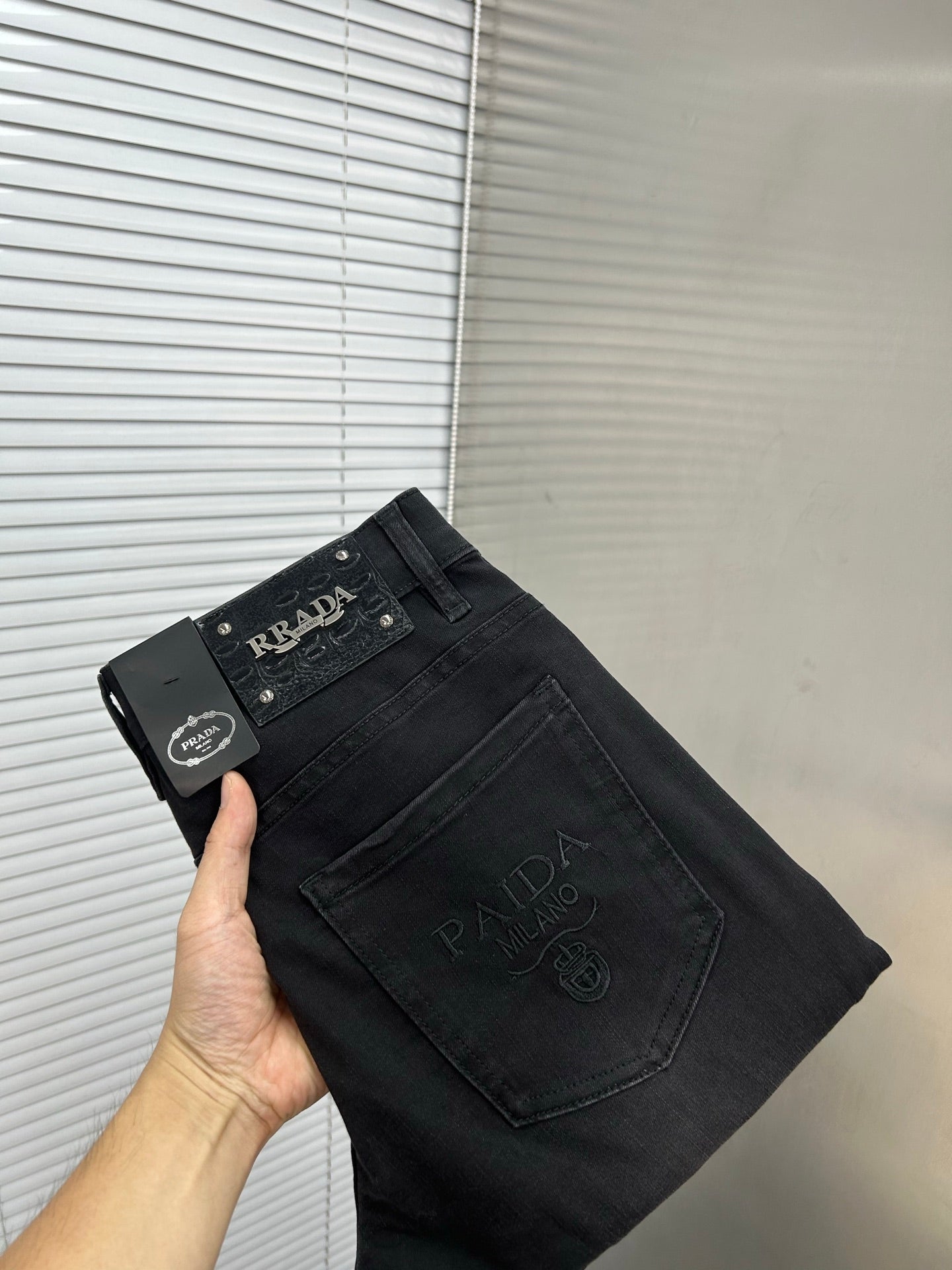 Prada Men's Washed Denim Jeans – 2025 Collection