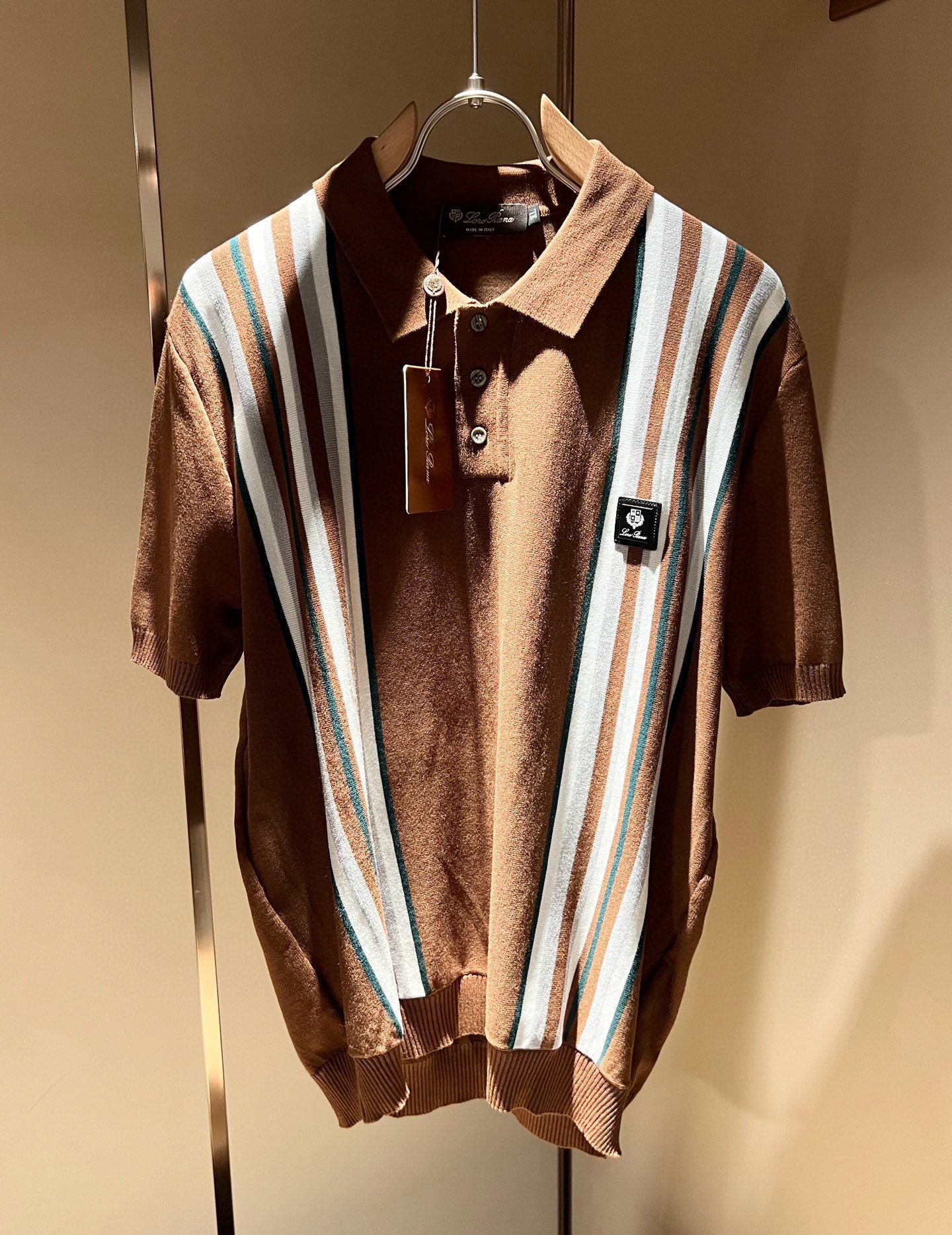 Loro Piana Men's Knit Polo Shirt – Spring/Summer 2025