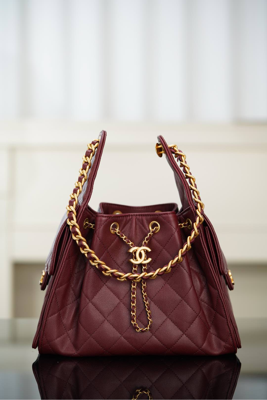 Chanel Small Hobo Drawstring Bucket Bag – 25A Collection