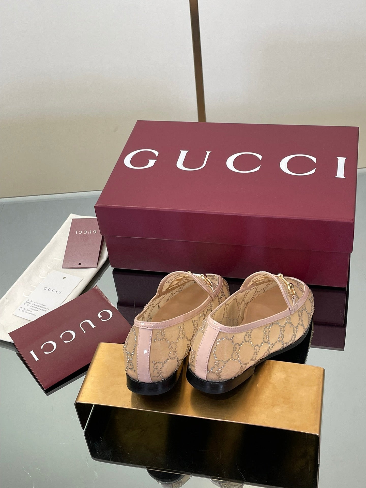 Gucci Patent Leather GG Crystal Loafers – FW25